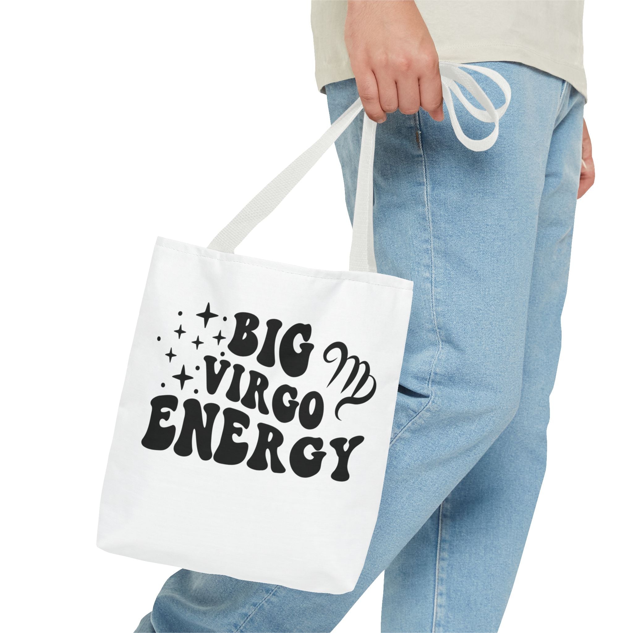 Big Virgo Energy Tote Bag - White