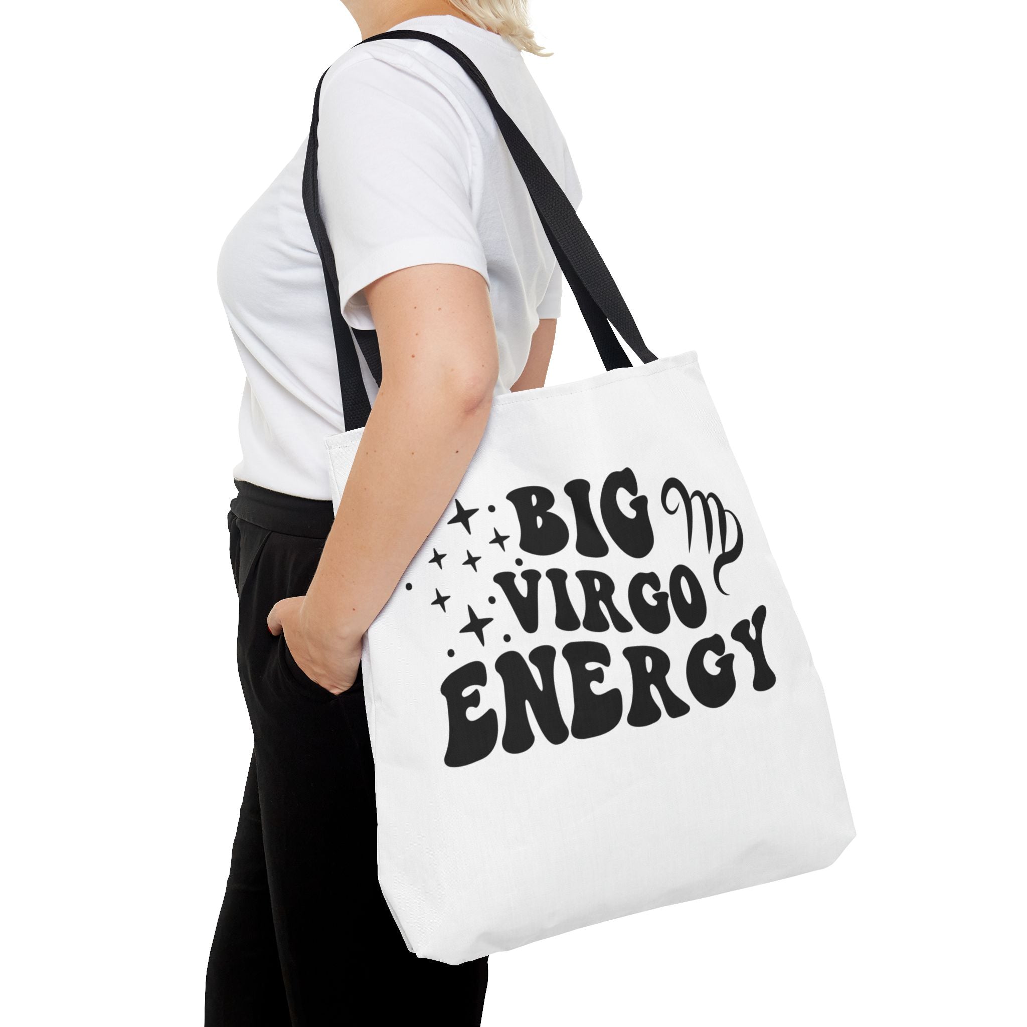 Big Virgo Energy Tote Bag - White