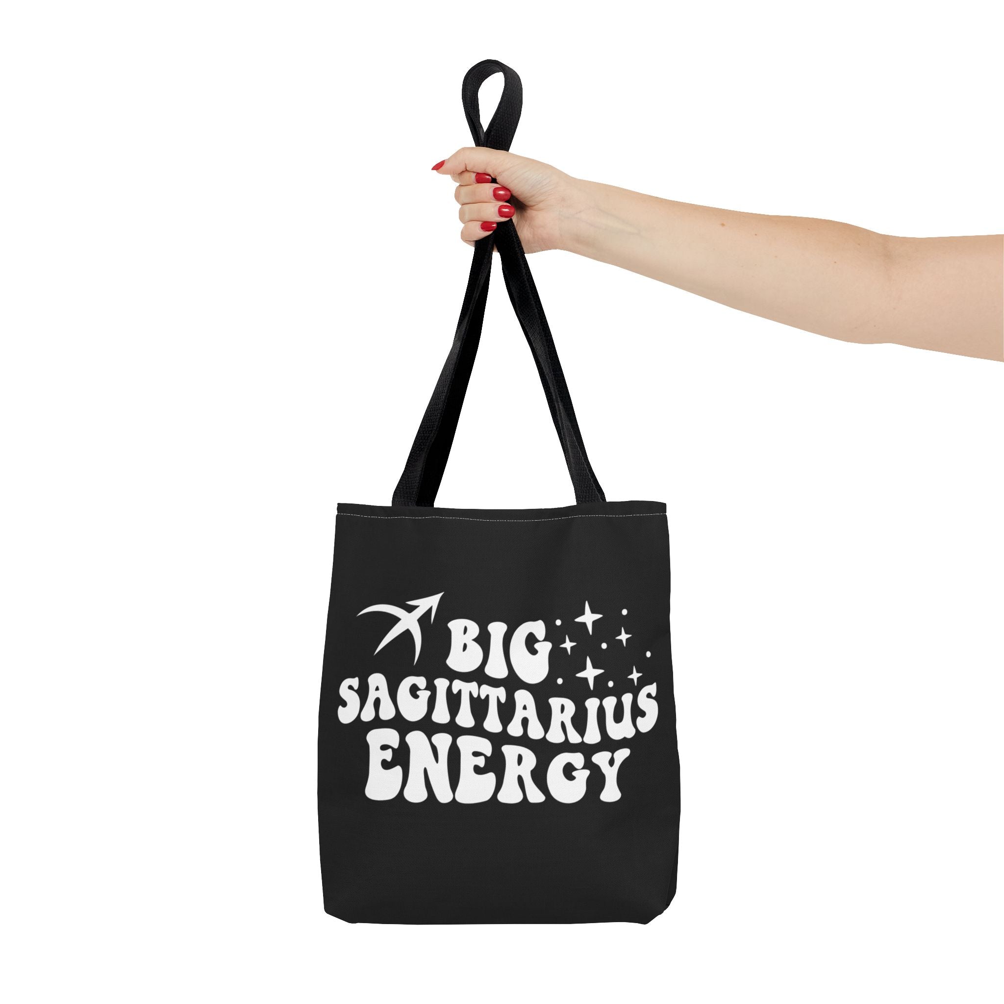 Big Sagittarius Energy Tote Bag - Black