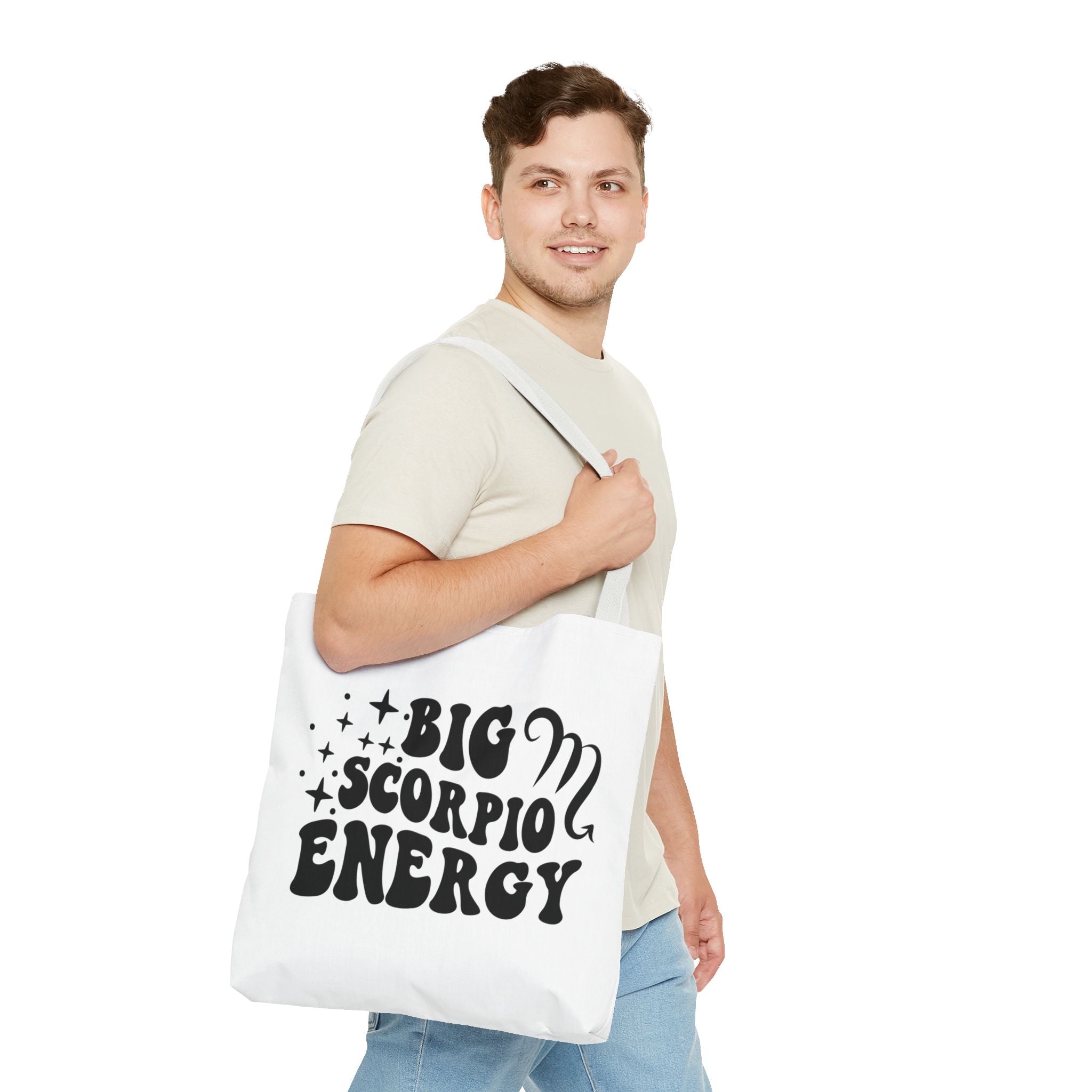 Big Scorpio Energy Tote Bag - White