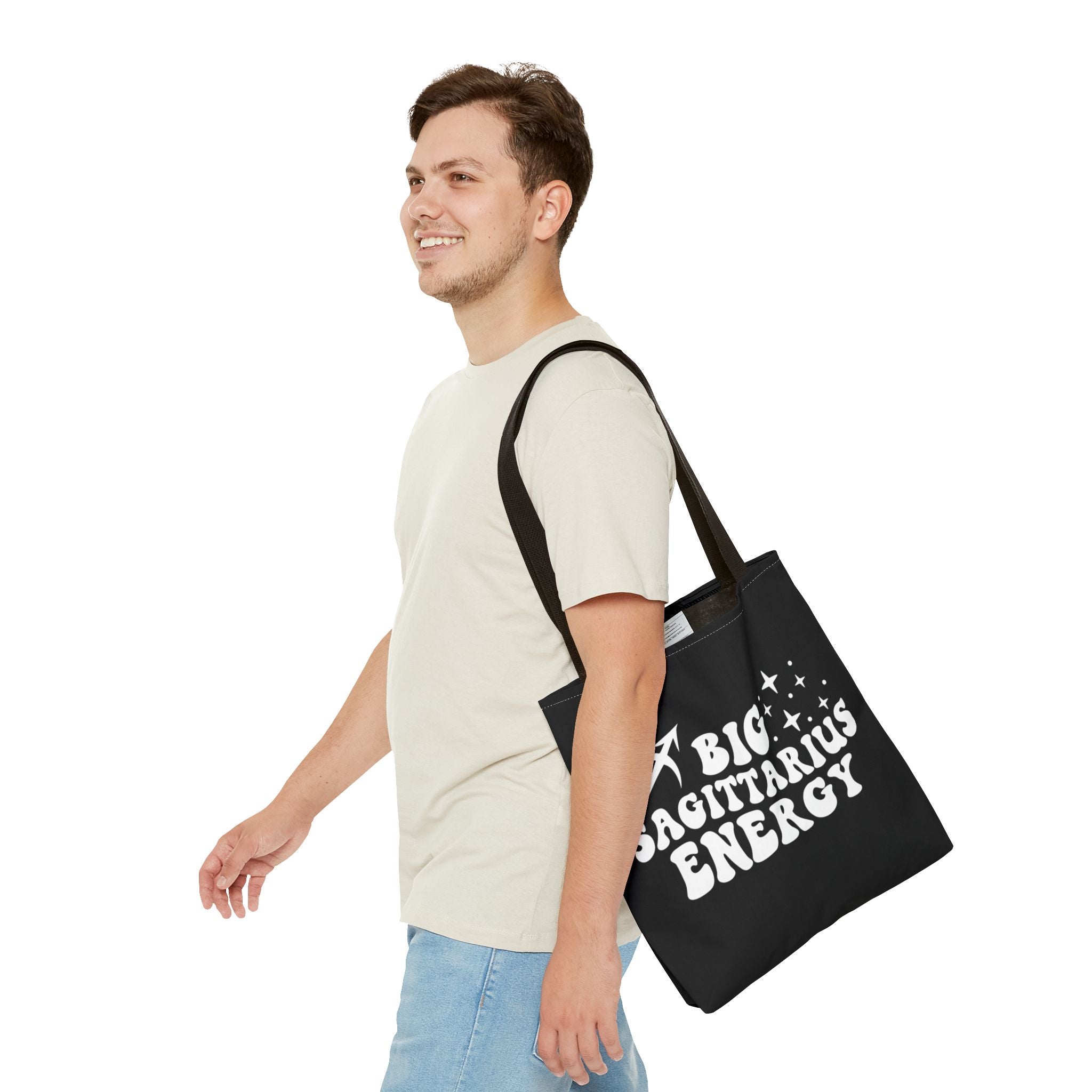 Big Sagittarius Energy Tote Bag - Black