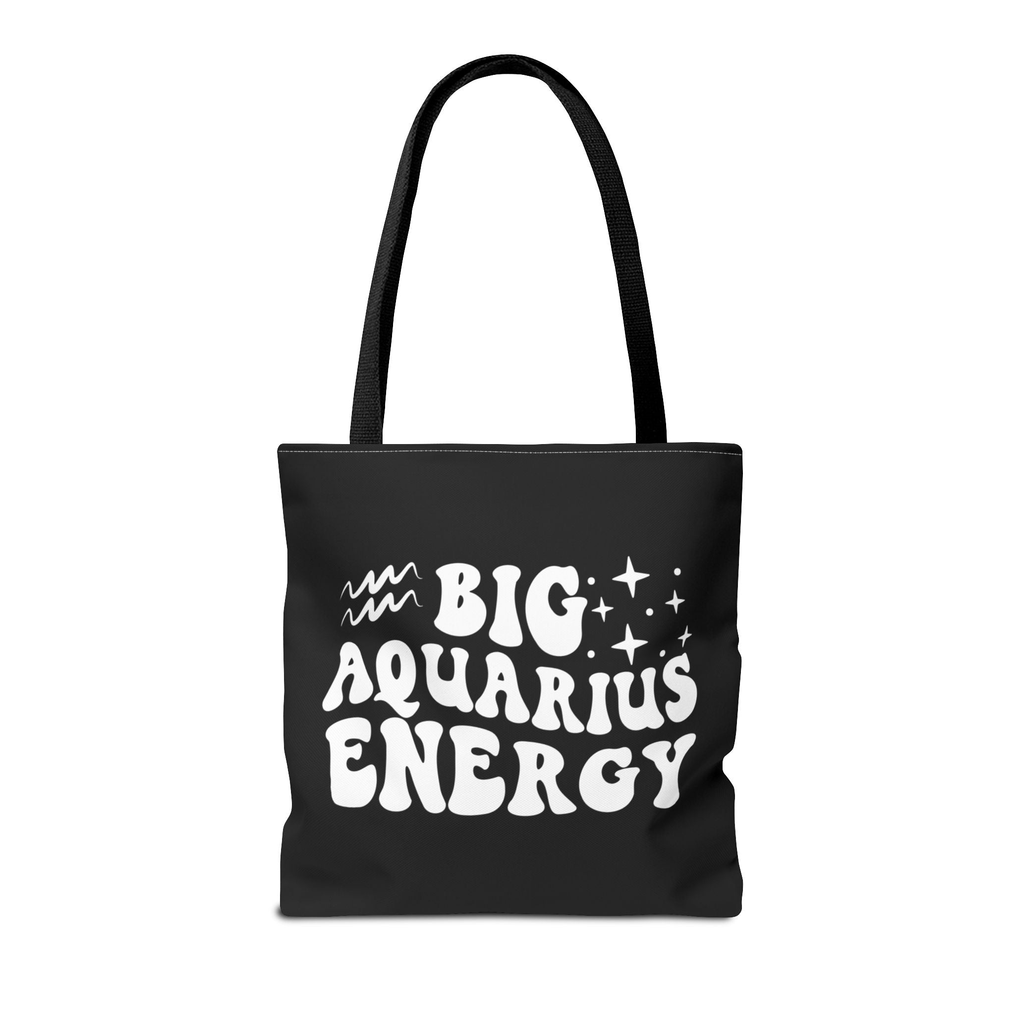 Big Aquarius Energy Tote Bag - Black