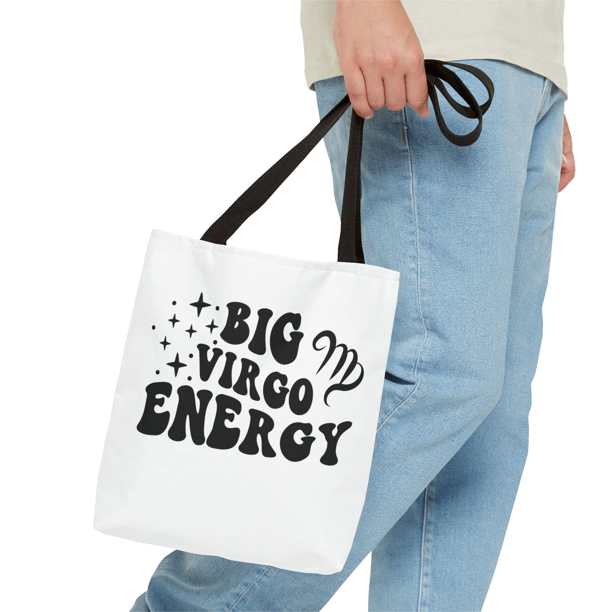 Big Virgo Energy Tote Bag - White