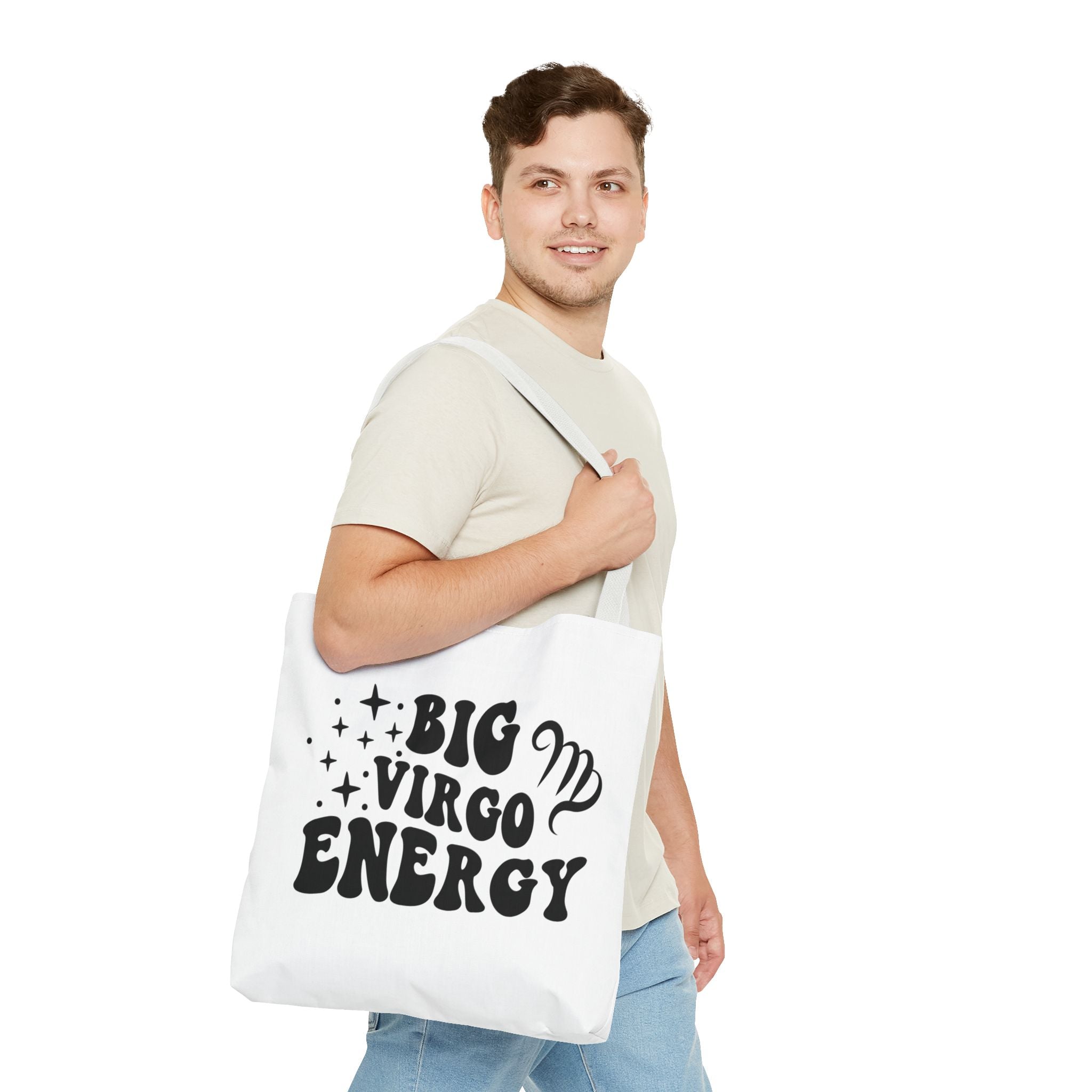 Big Virgo Energy Tote Bag - White