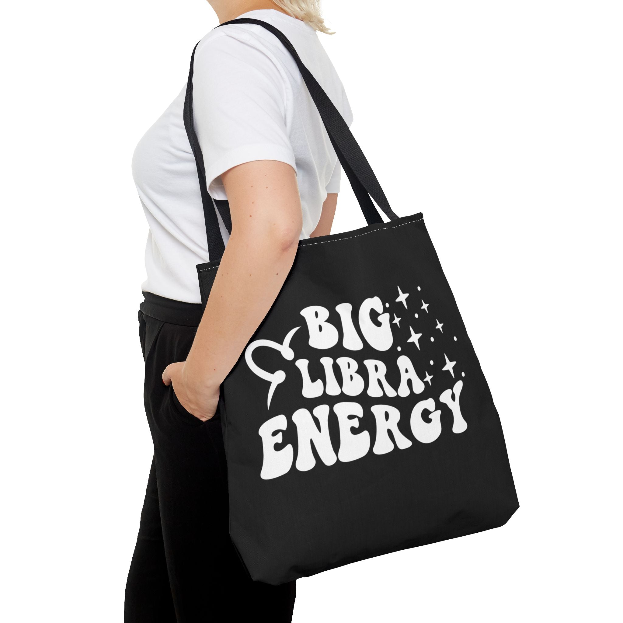 Big Libra Energy Tote Bag - Black