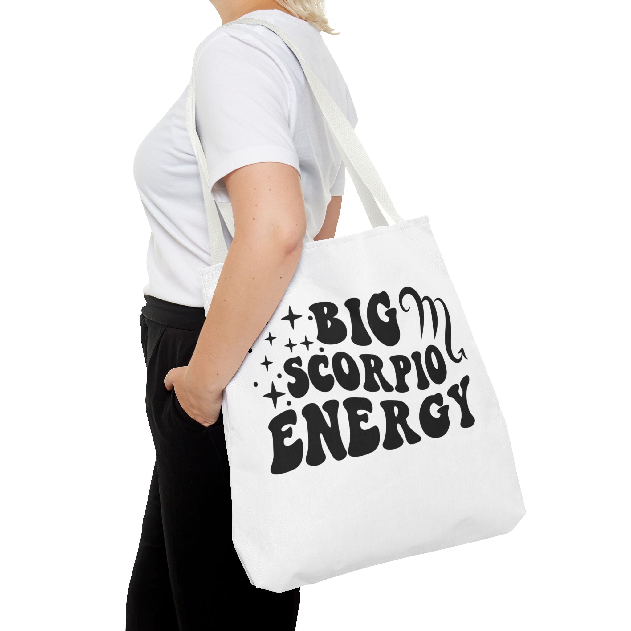 Big Scorpio Energy Tote Bag - White