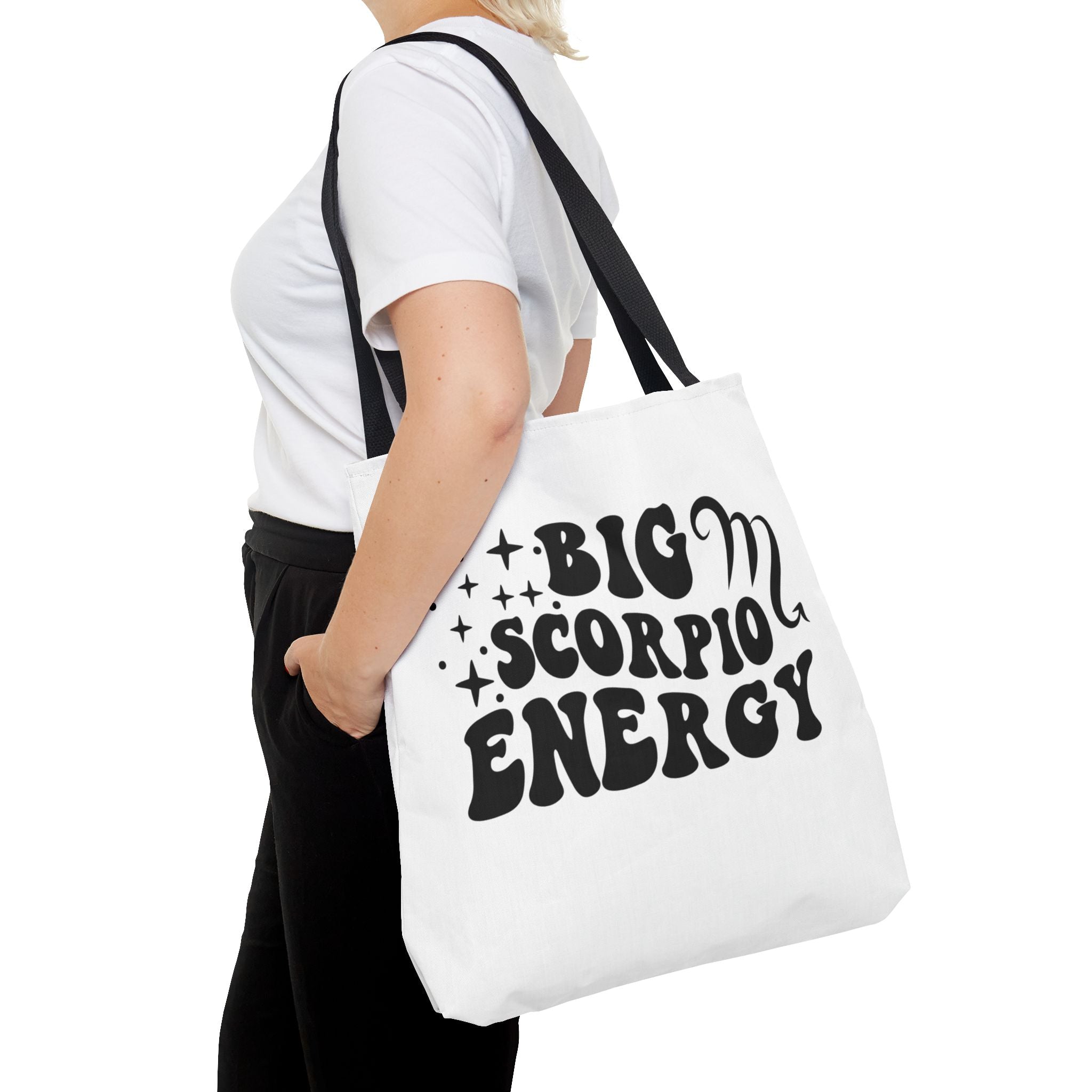 Big Scorpio Energy Tote Bag - White