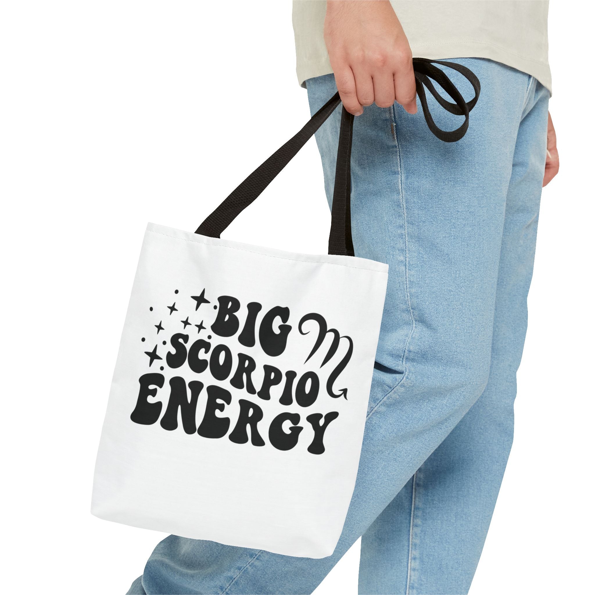 Big Scorpio Energy Tote Bag - White