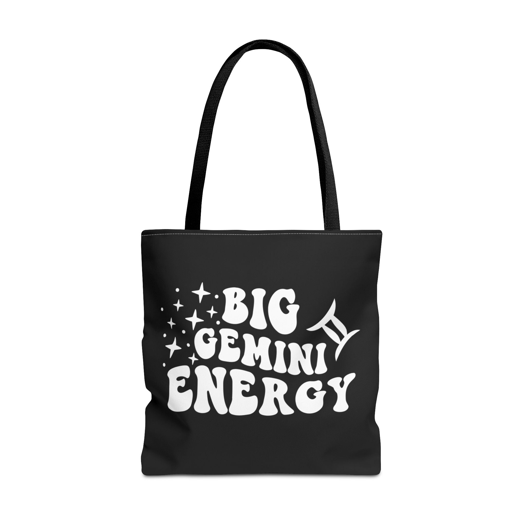 Big Gemini Energy Tote Bag - Black