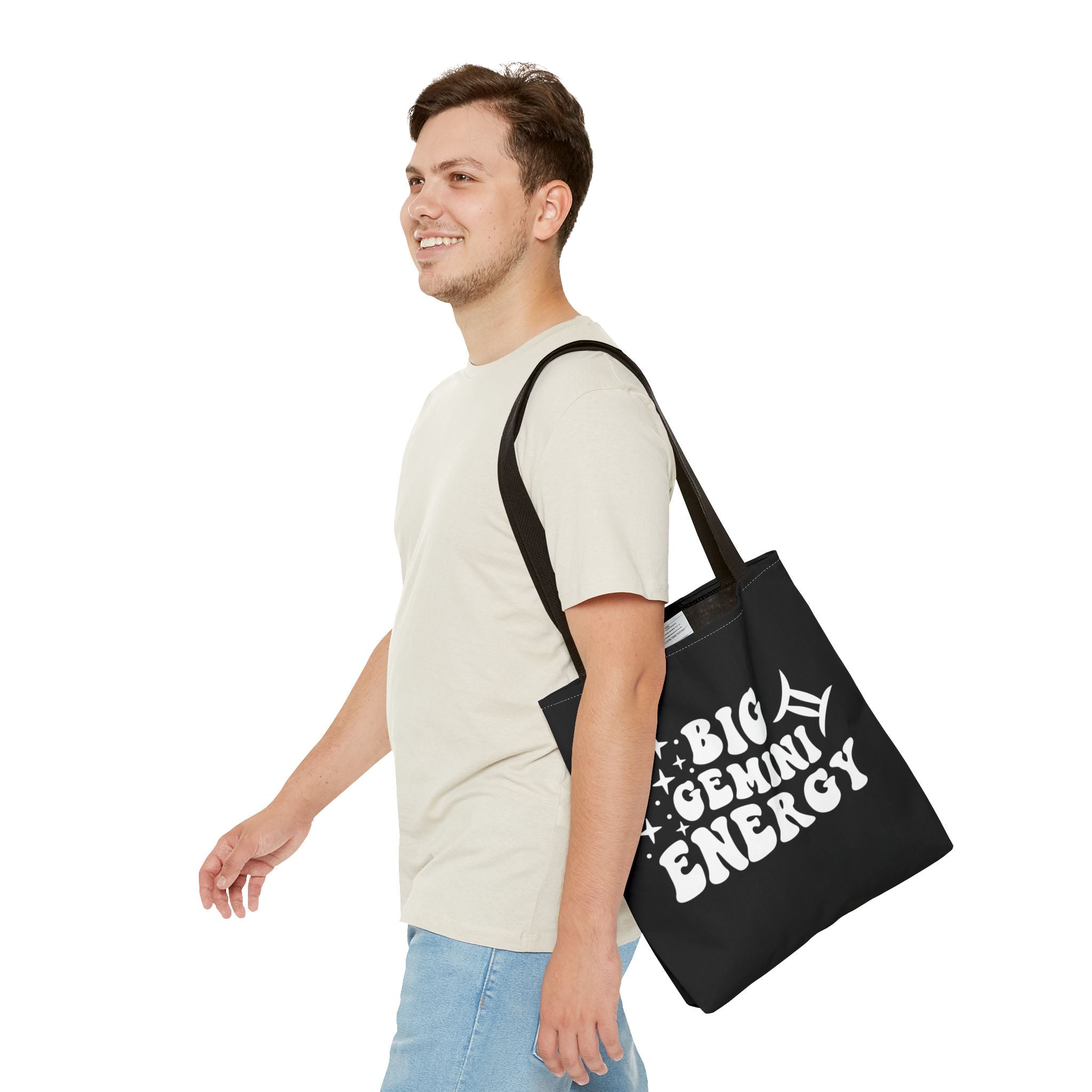 Big Gemini Energy Tote Bag - Black