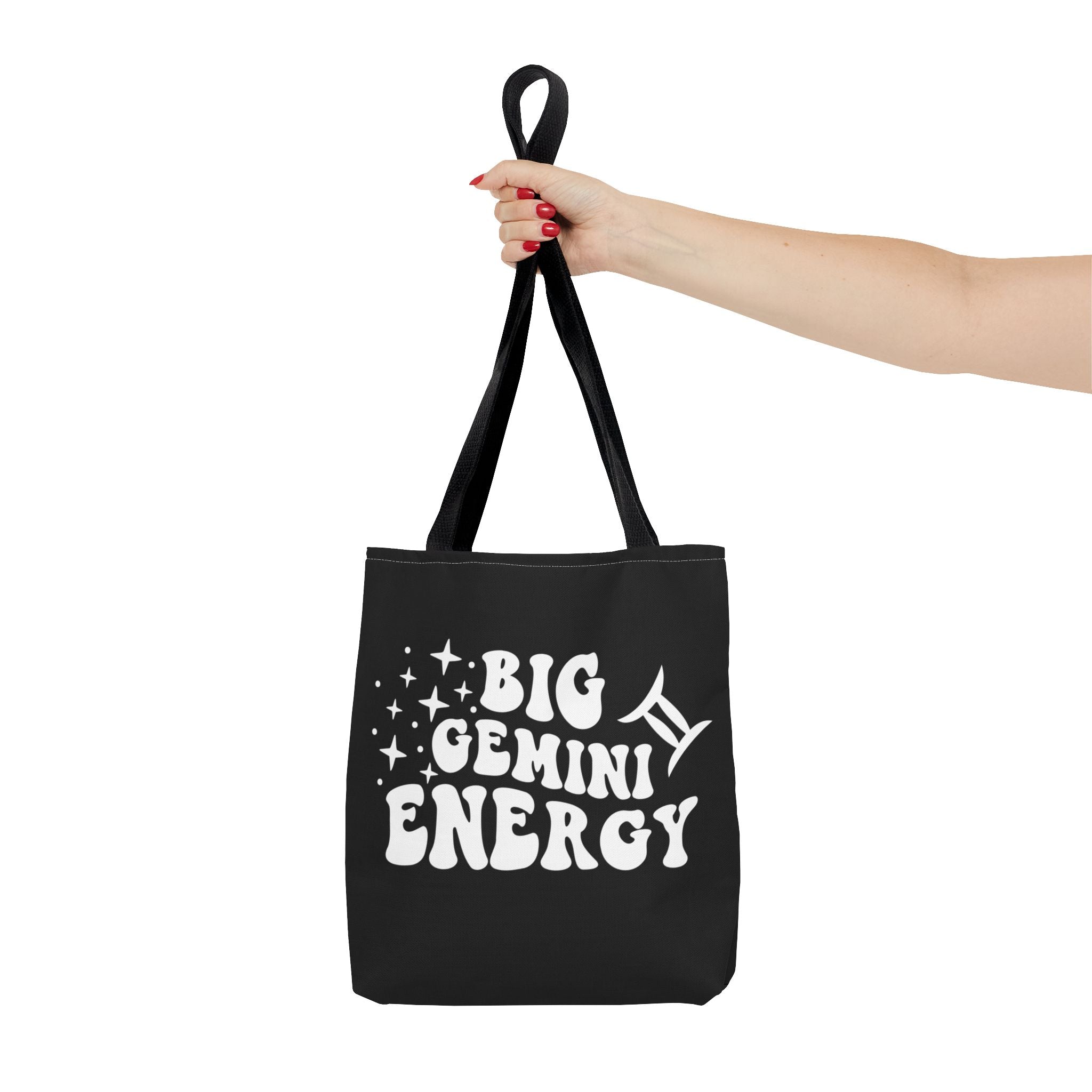 Big Gemini Energy Tote Bag - Black