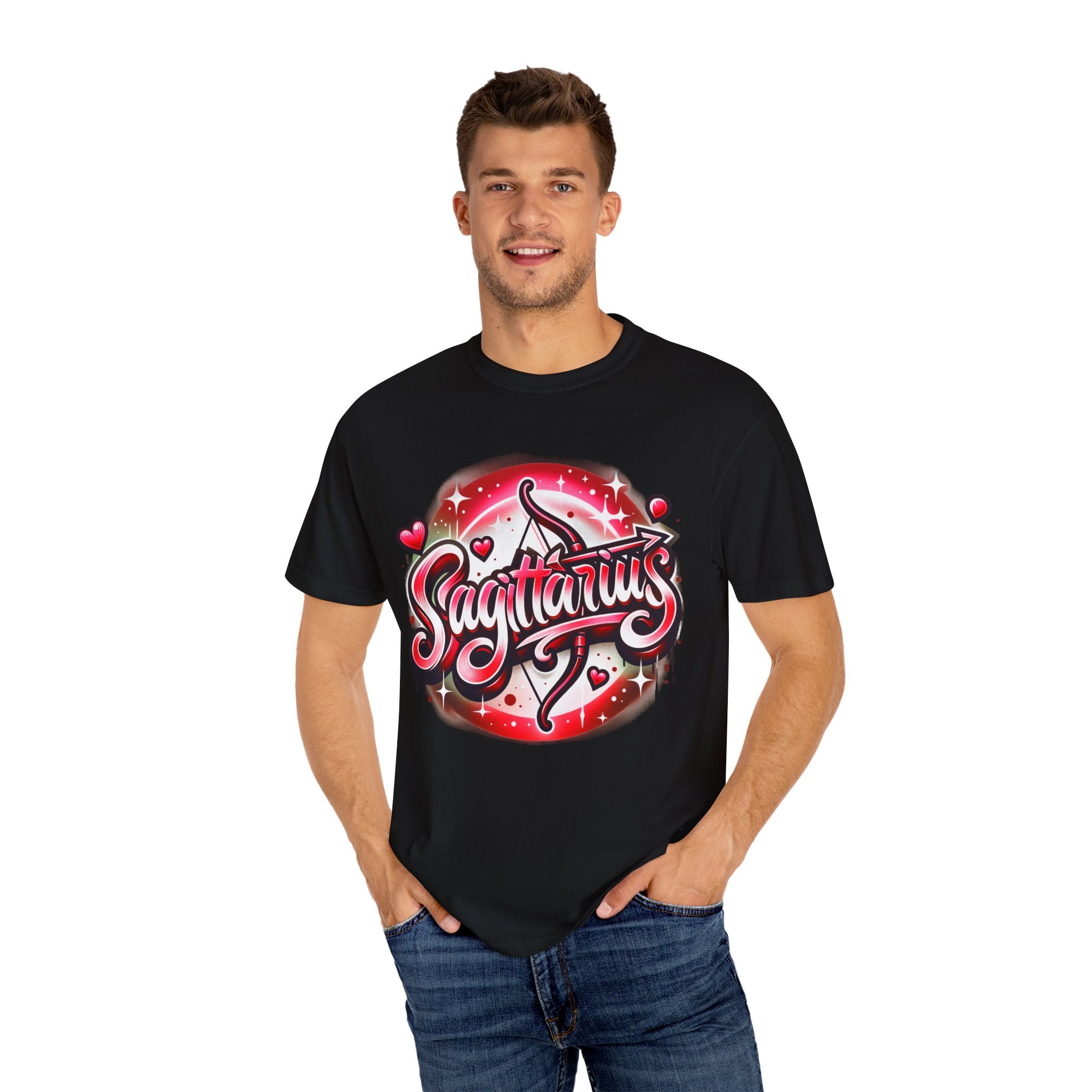 Sagittarius 90s Style Airbrush T-Shirt