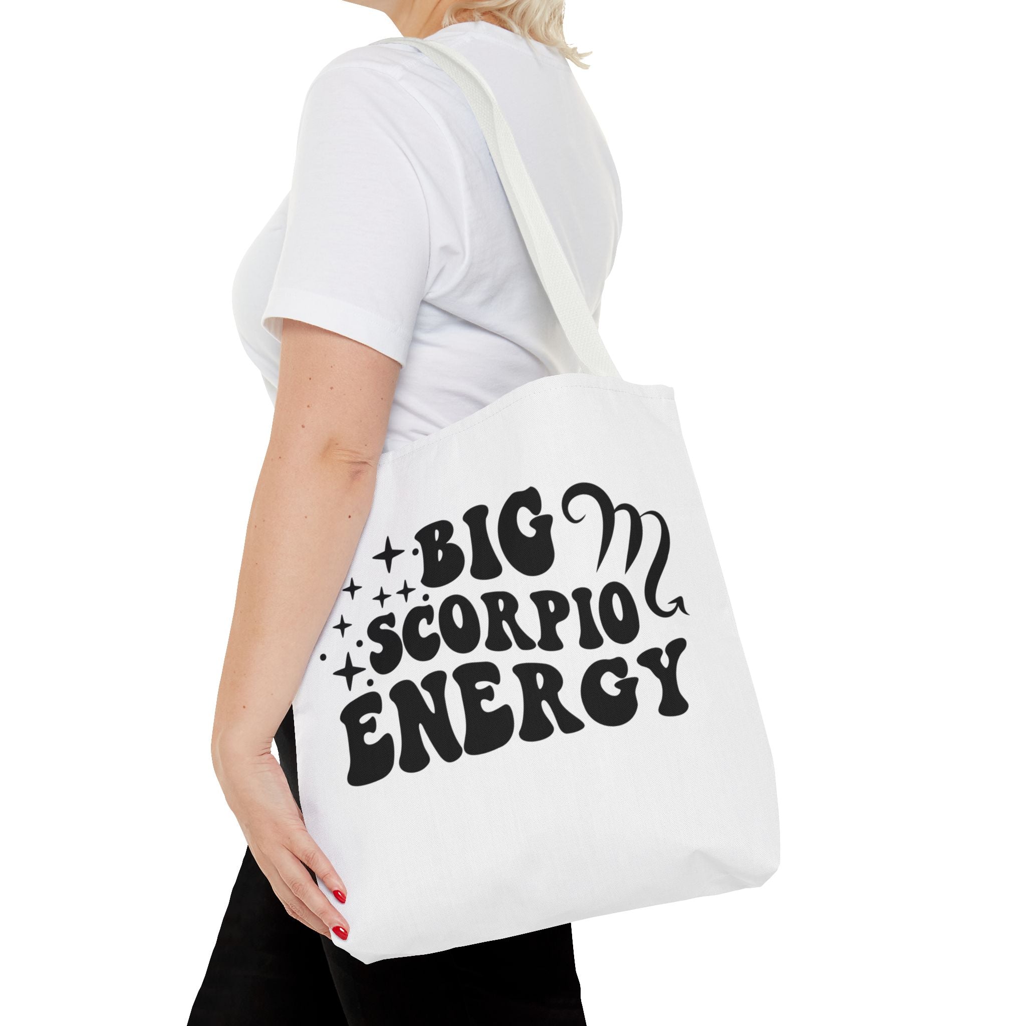 Big Scorpio Energy Tote Bag - White