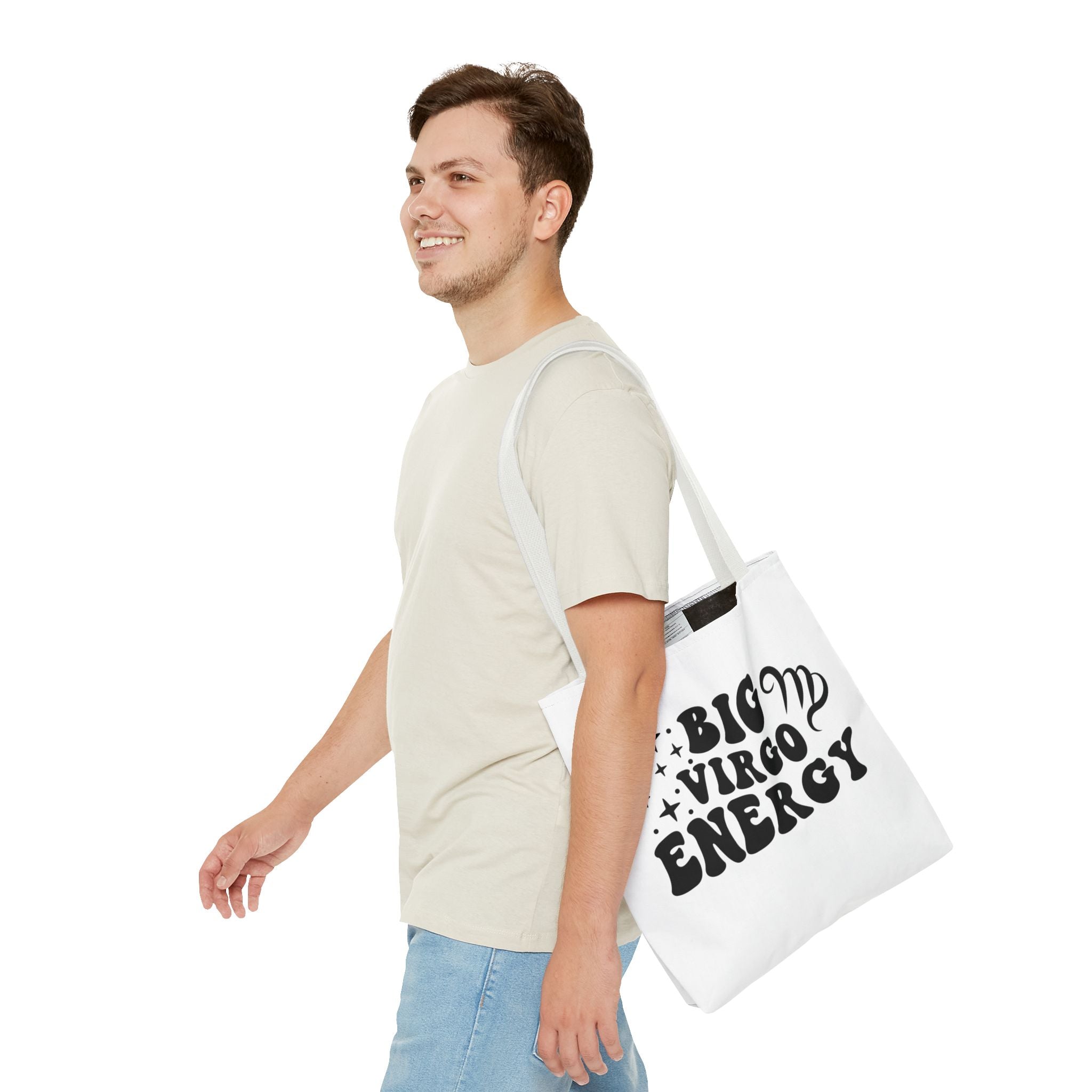 Big Virgo Energy Tote Bag - White