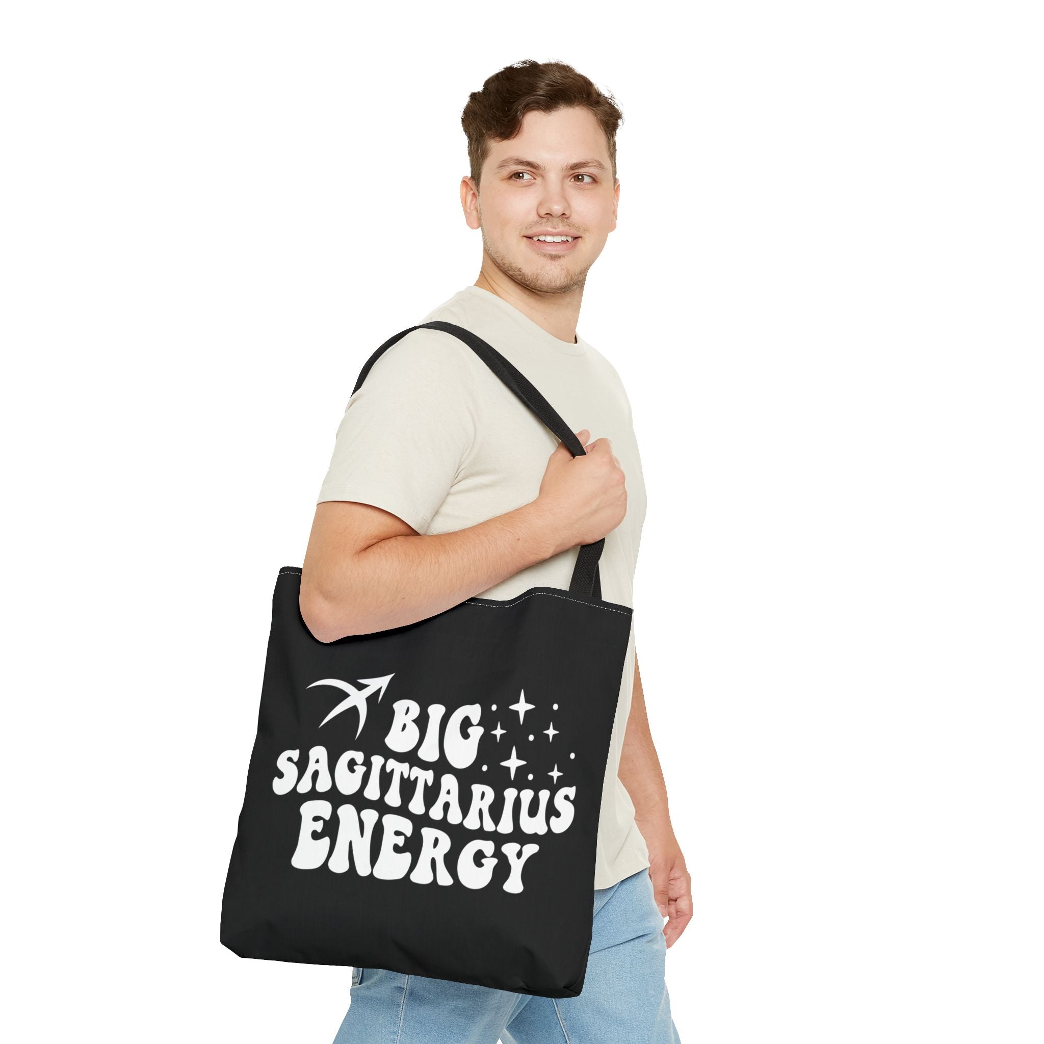 Big Sagittarius Energy Tote Bag - Black