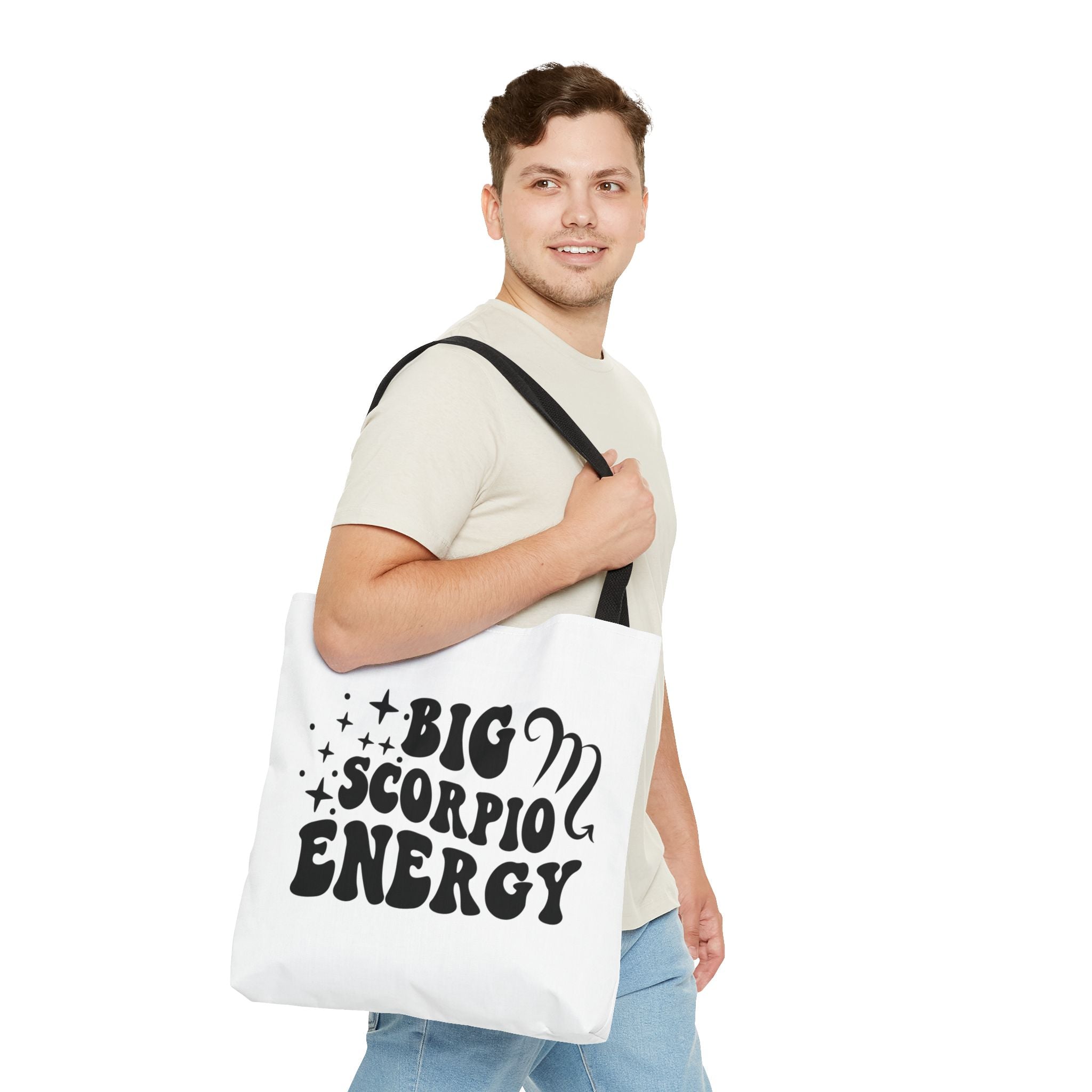 Big Scorpio Energy Tote Bag - White