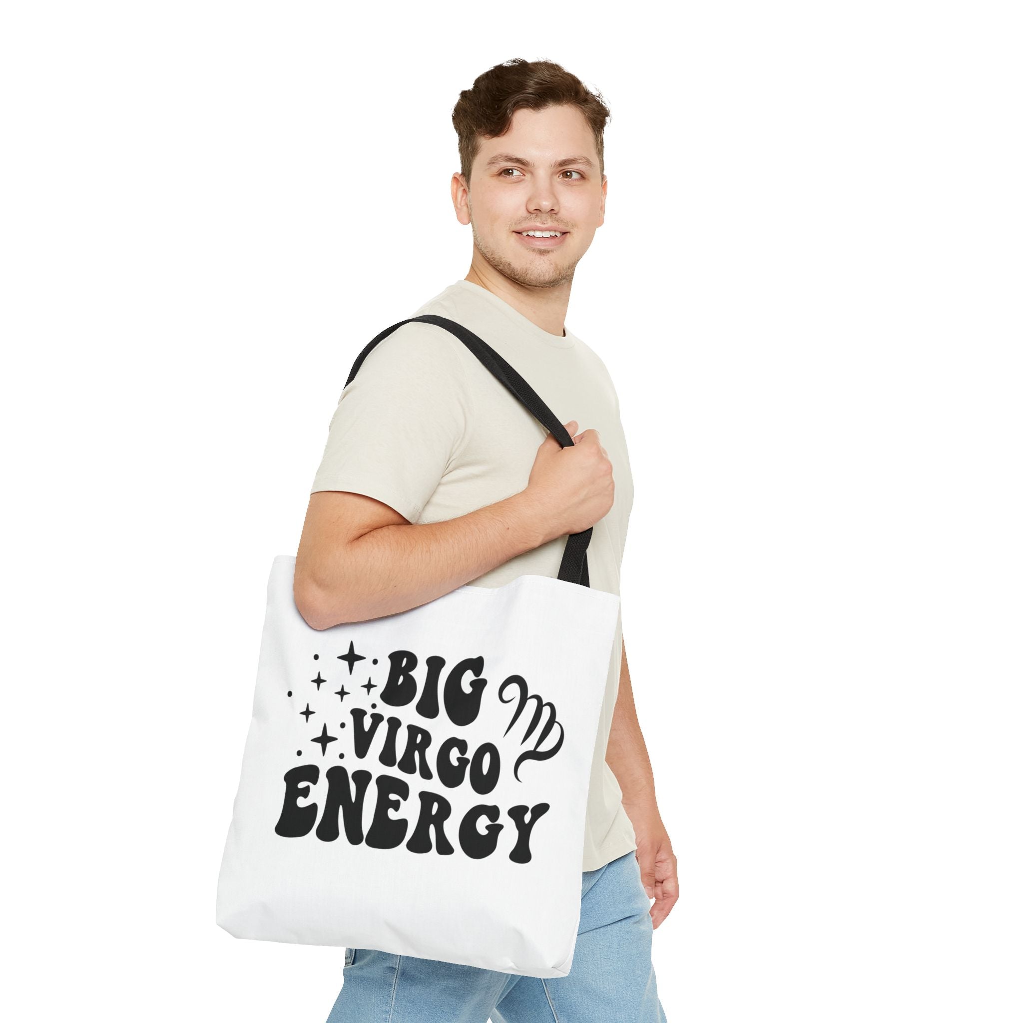 Big Virgo Energy Tote Bag - White