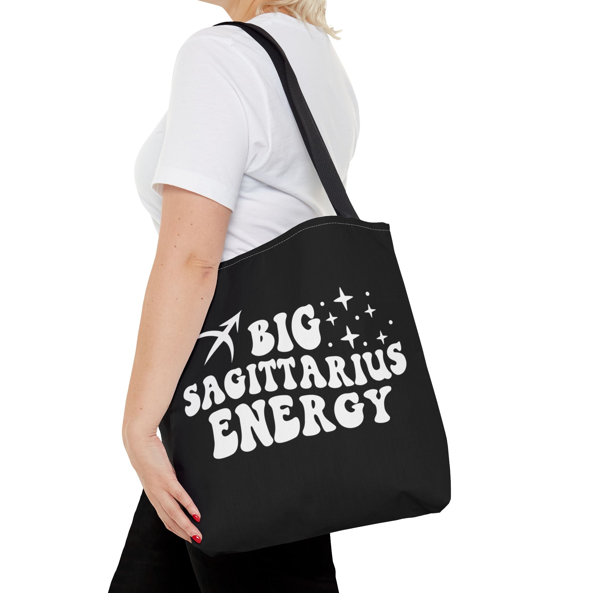 Big Sagittarius Energy Tote Bag - Black