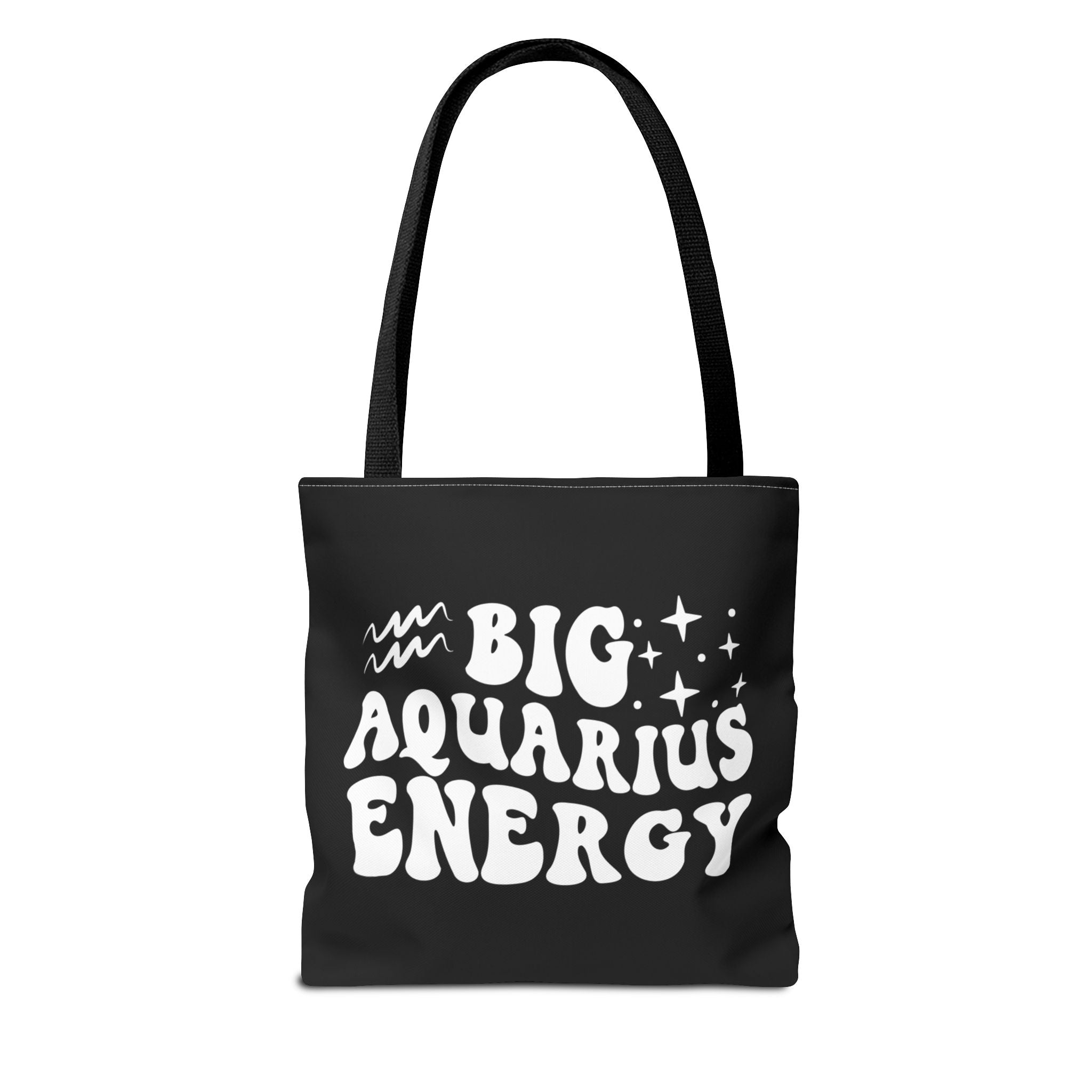 Big Aquarius Energy Tote Bag - Black