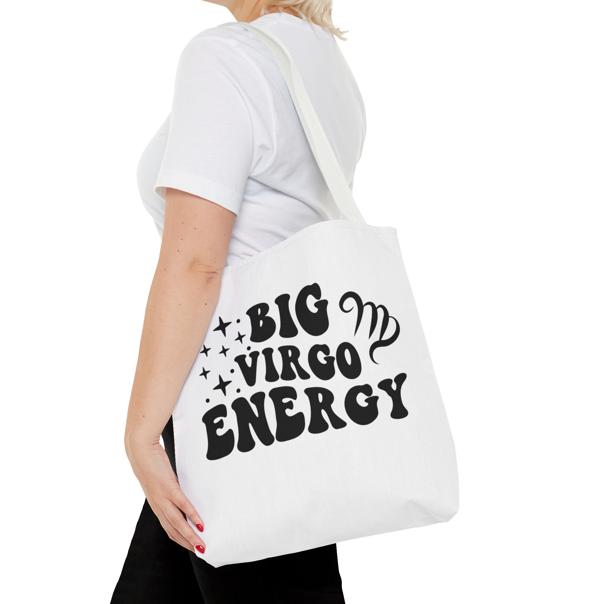 Big Virgo Energy Tote Bag - White