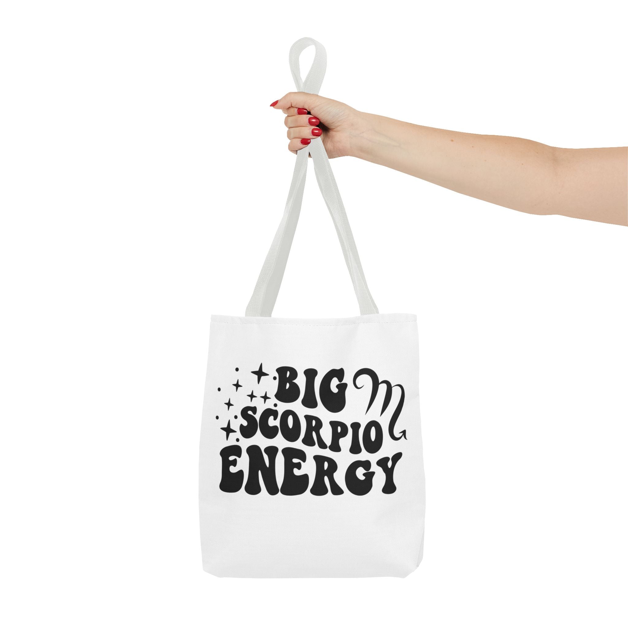 Big Scorpio Energy Tote Bag - White