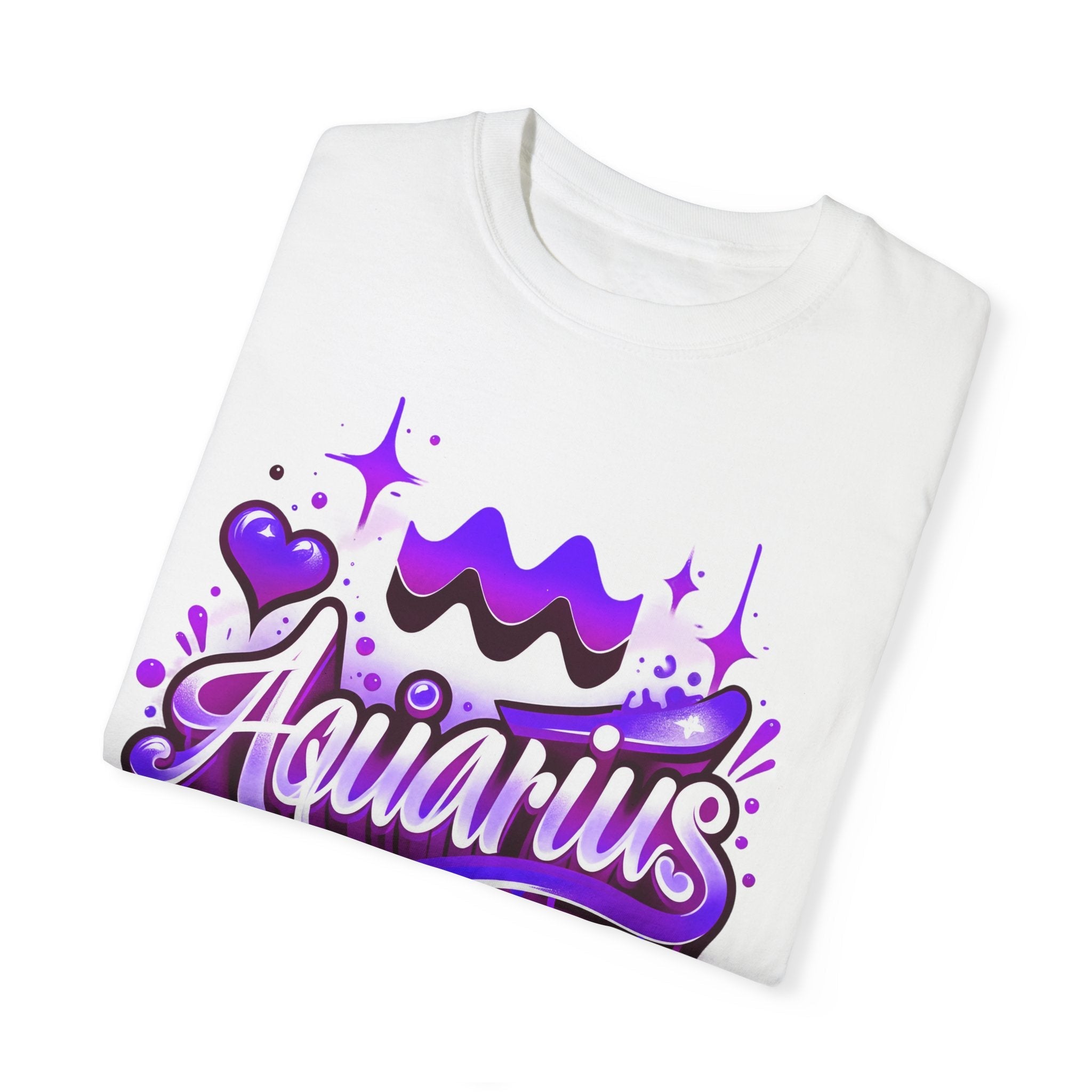 Aquarius 90s Style Airbrush T-Shirt - Divine Feminine Works