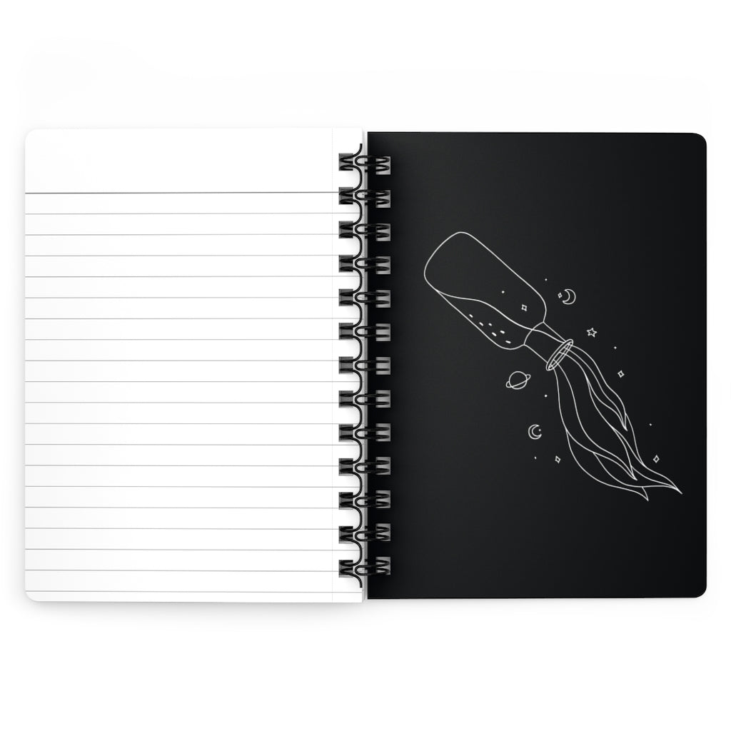 Aquarius Notebook - Black - Divine Feminine Works