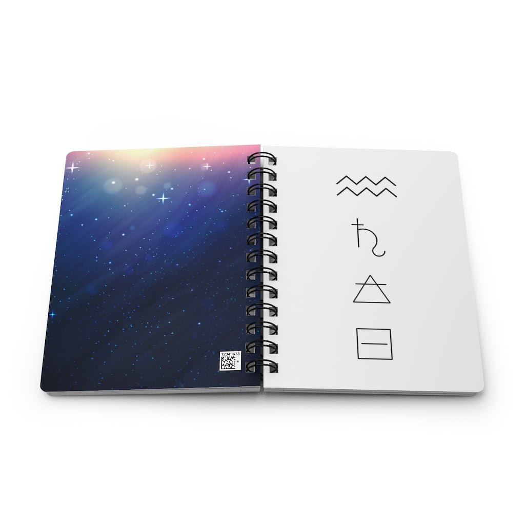 Aquarius Notebook - White - Divine Feminine Works