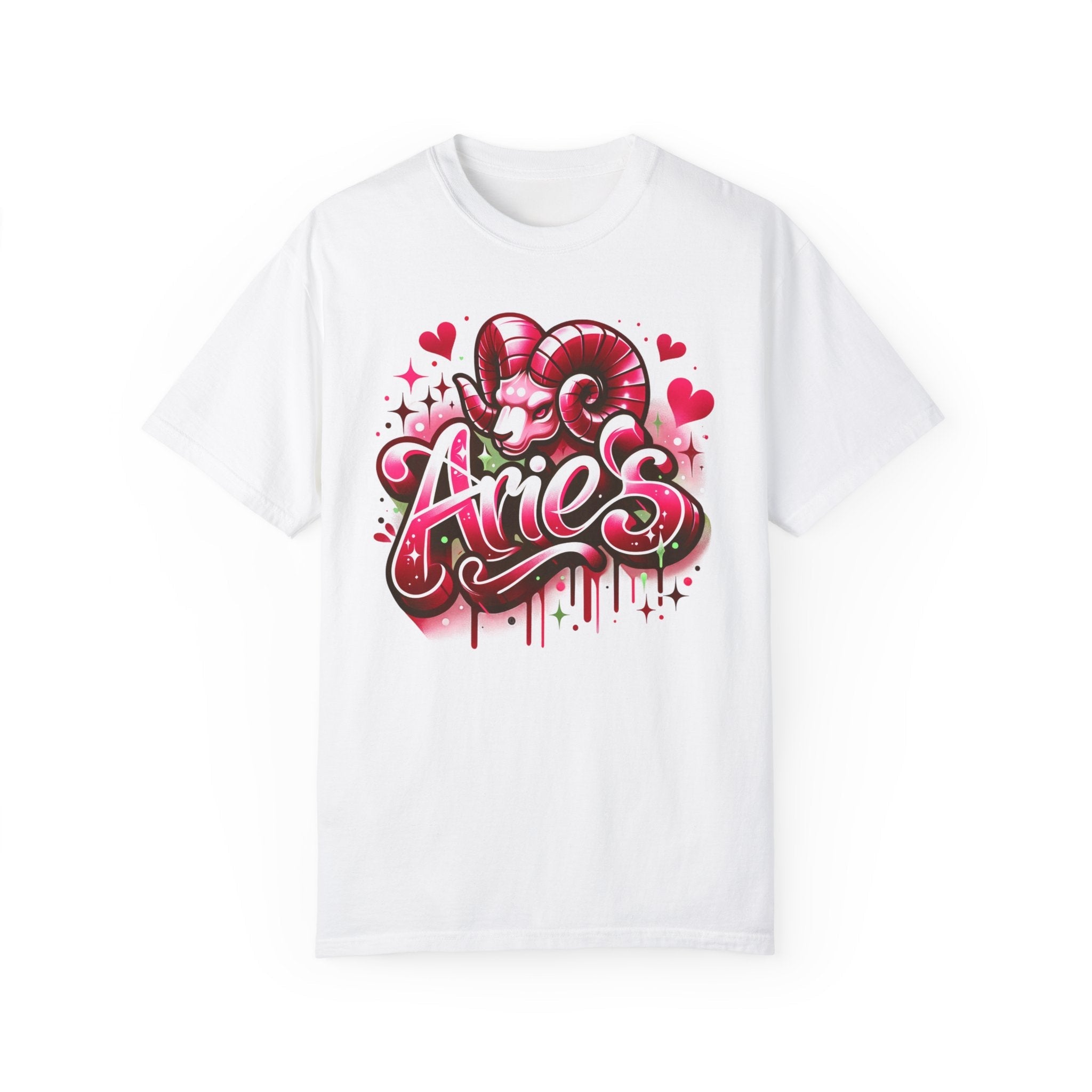 Aries 90s Style Airbrush T-Shirt - Divine Feminine Works