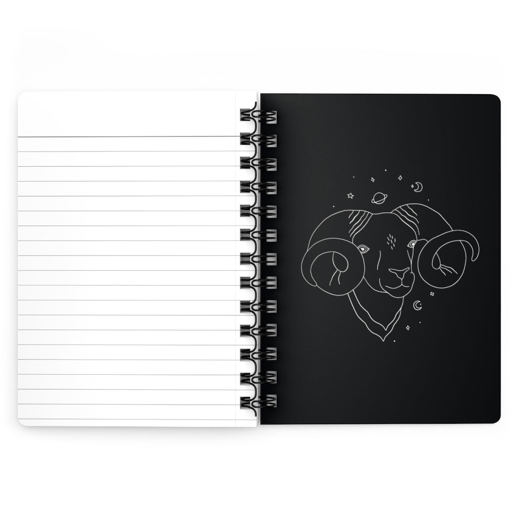 Aries Notebook - Black - Divine Feminine Works