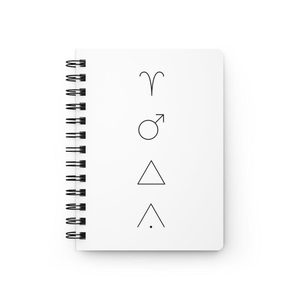 Aries Notebook - White - Divine Feminine Works