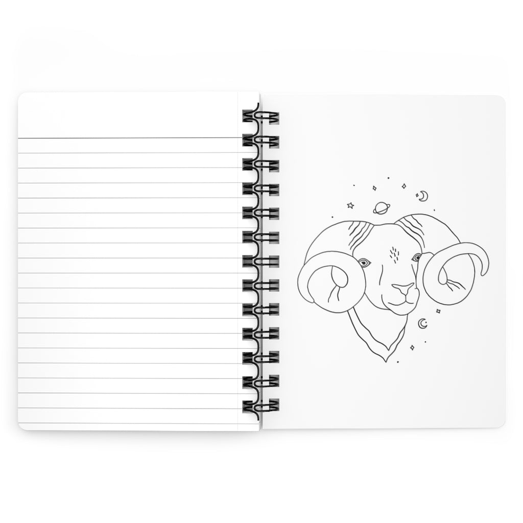 Aries Notebook - White - Divine Feminine Works