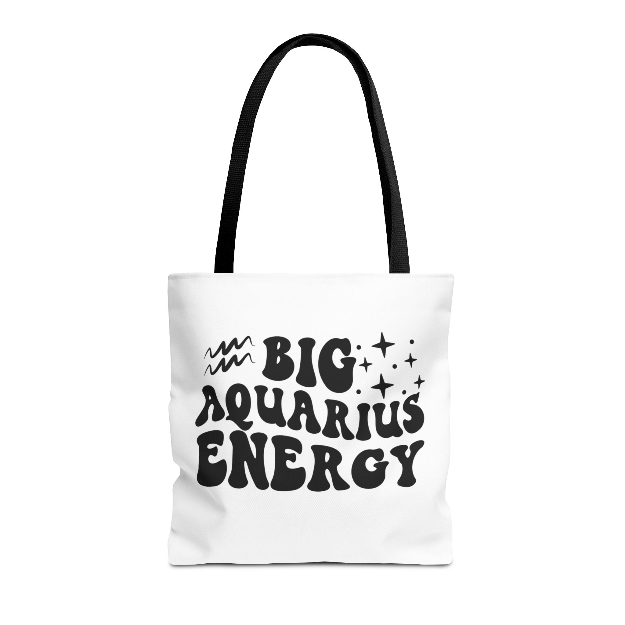 Big Aquarius Energy Tote Bag - White - Divine Feminine Works