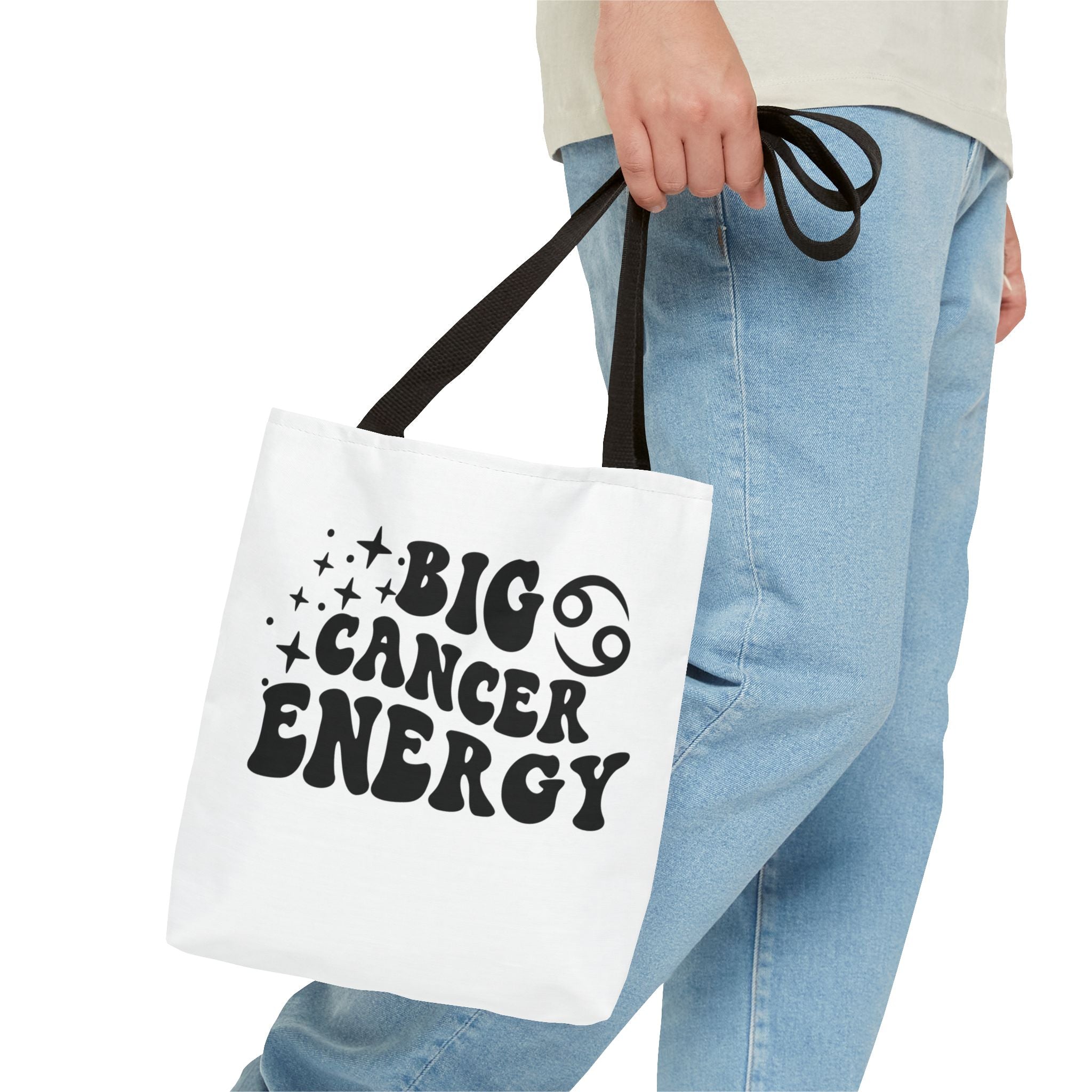 Big Cancer Energy Tote Bag - White - Divine Feminine Works