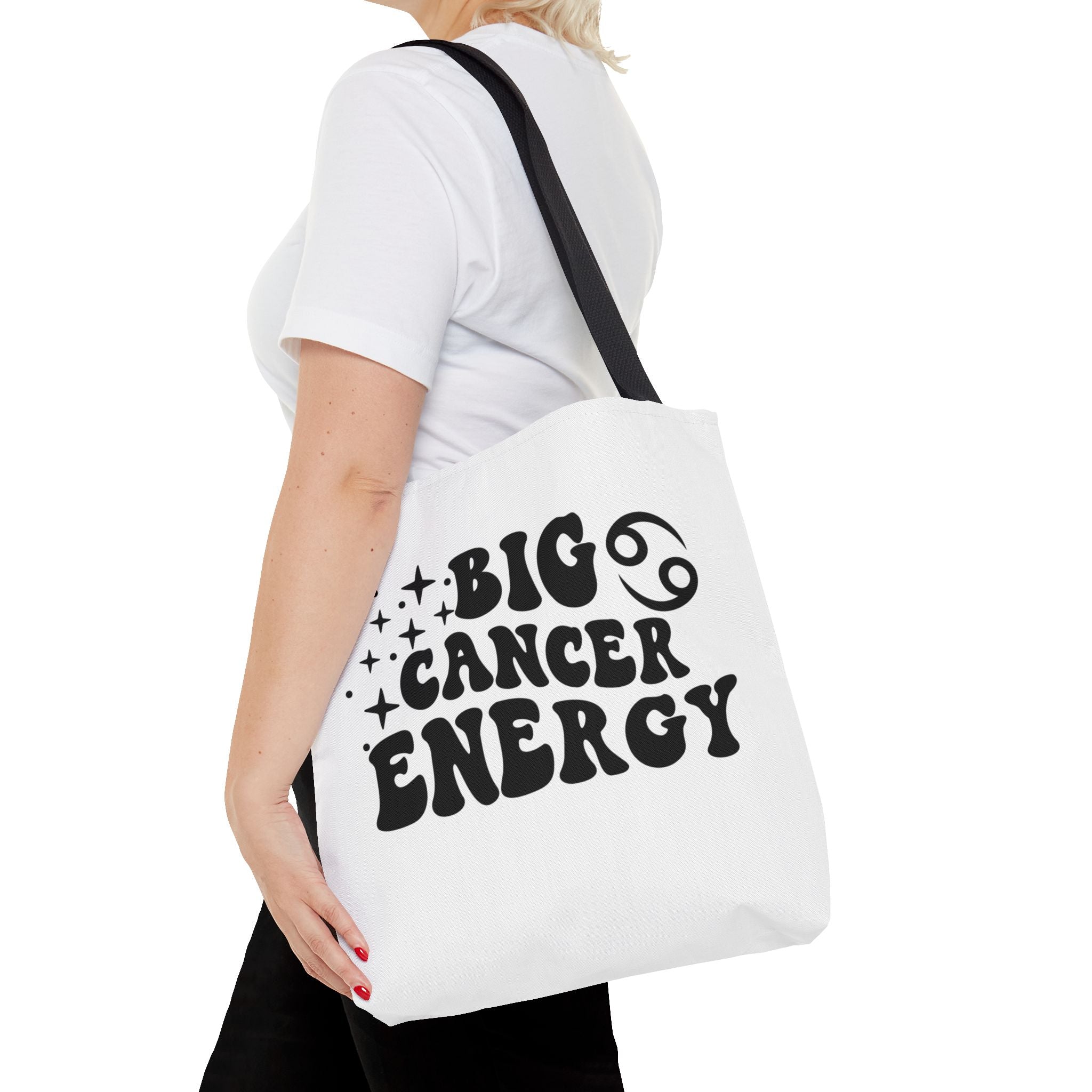 Big Cancer Energy Tote Bag - White - Divine Feminine Works