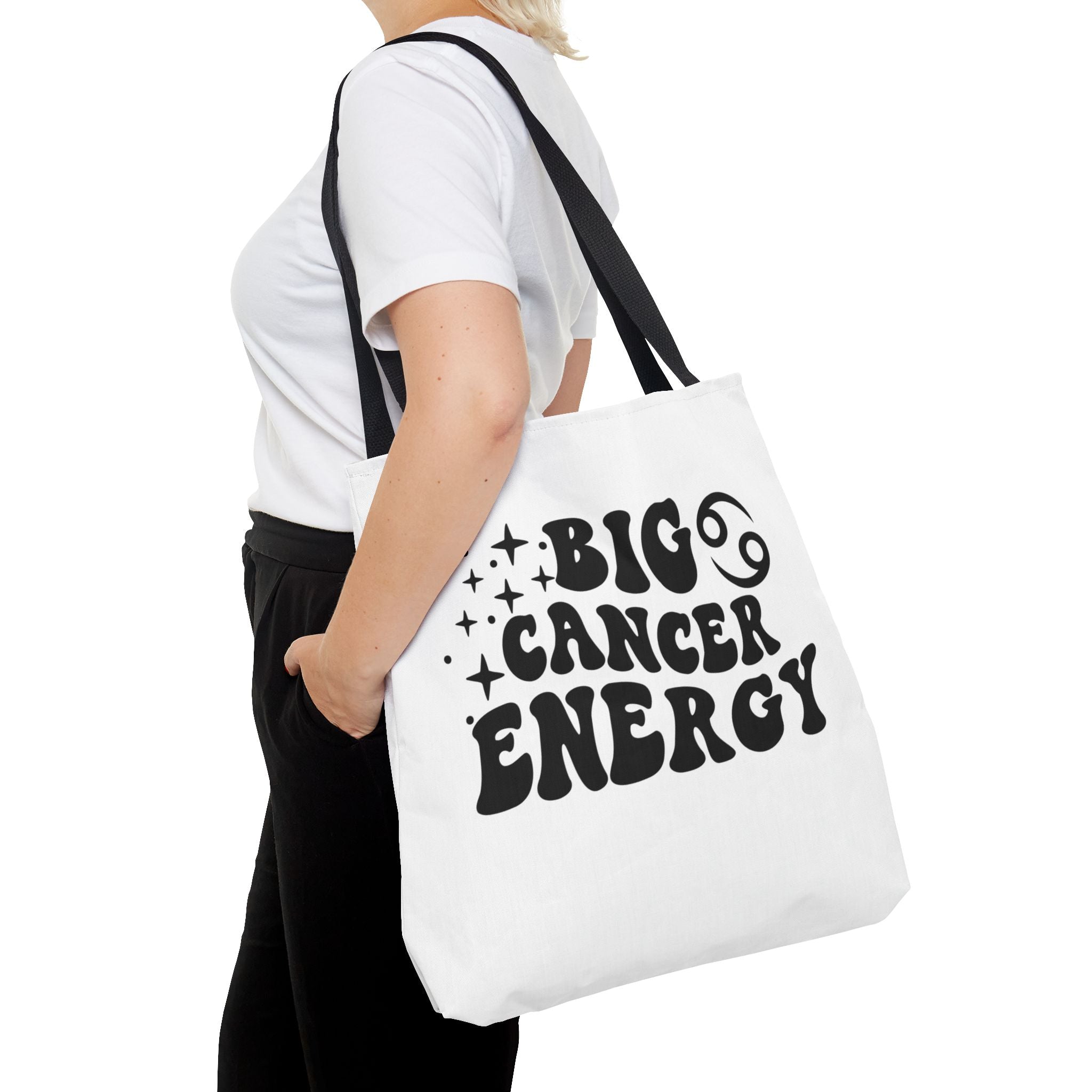 Big Cancer Energy Tote Bag - White - Divine Feminine Works