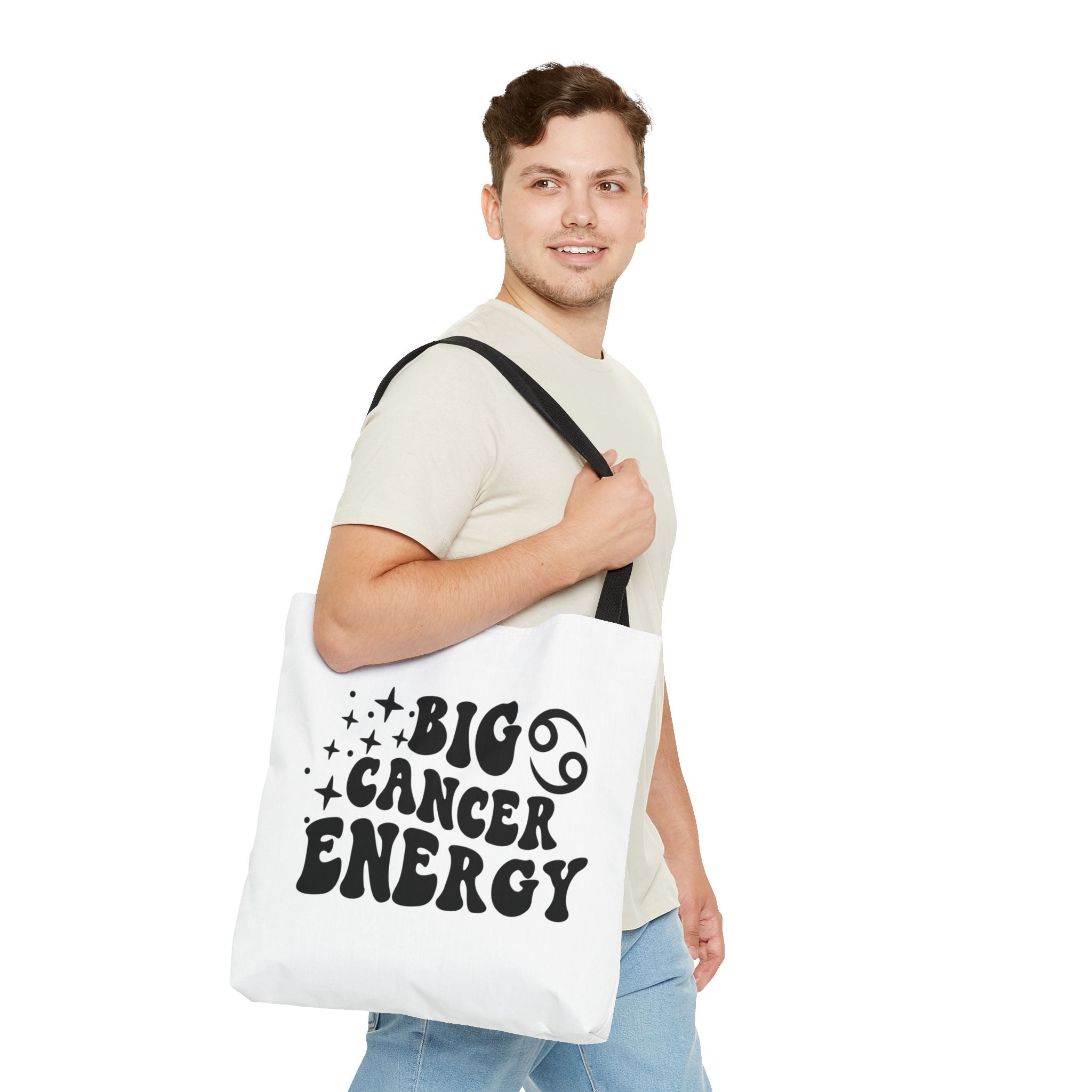 Big Cancer Energy Tote Bag - White - Divine Feminine Works