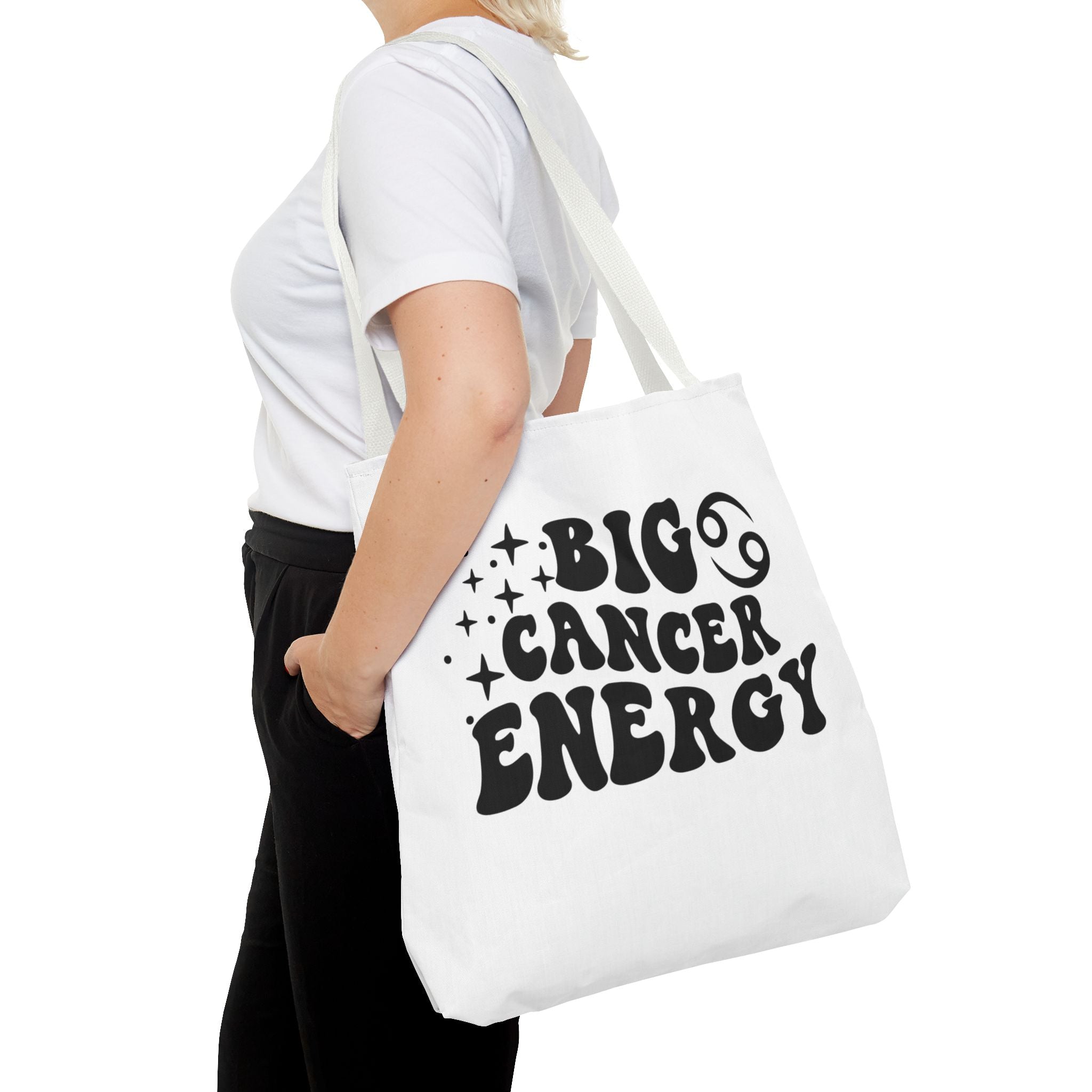 Big Cancer Energy Tote Bag - White - Divine Feminine Works