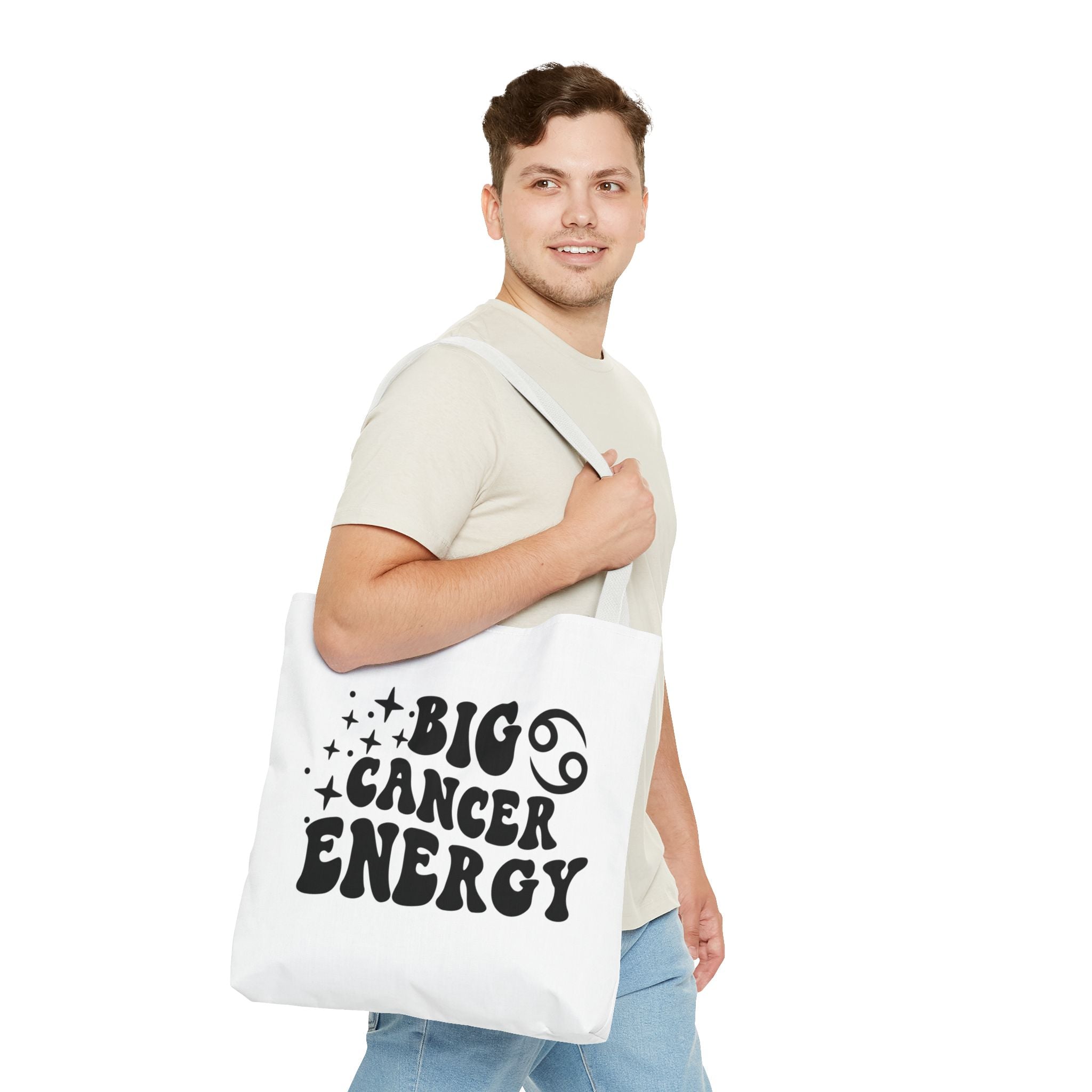 Big Cancer Energy Tote Bag - White - Divine Feminine Works