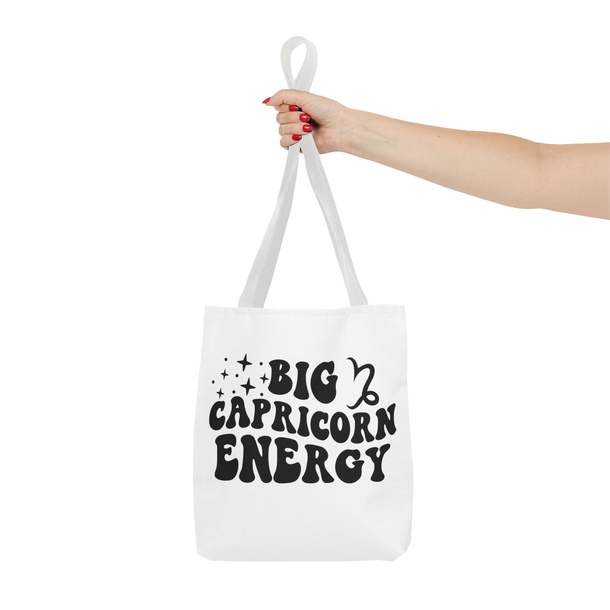 Big Capricorn Energy Tote Bag - White - Divine Feminine Works