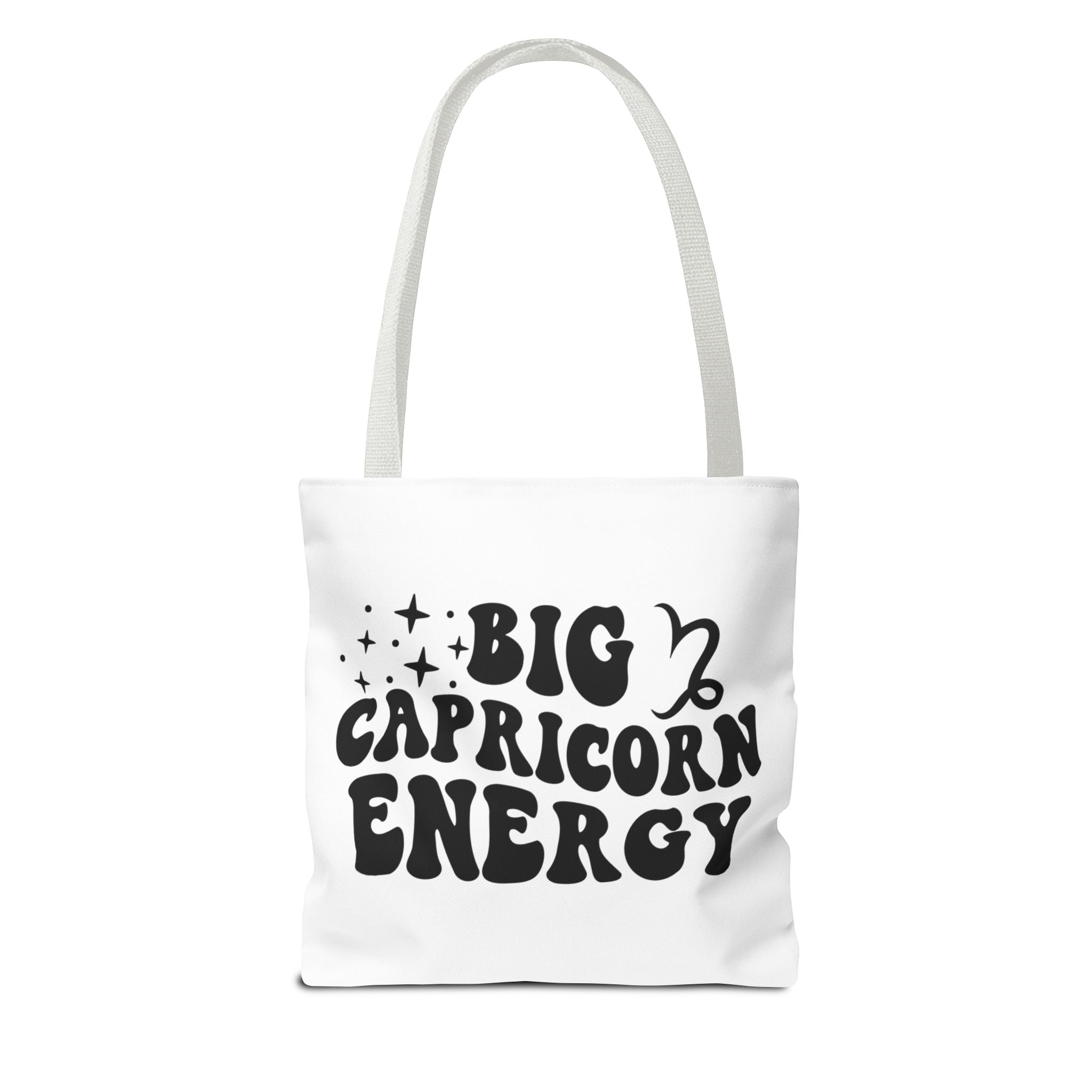 Big Capricorn Energy Tote Bag - White - Divine Feminine Works