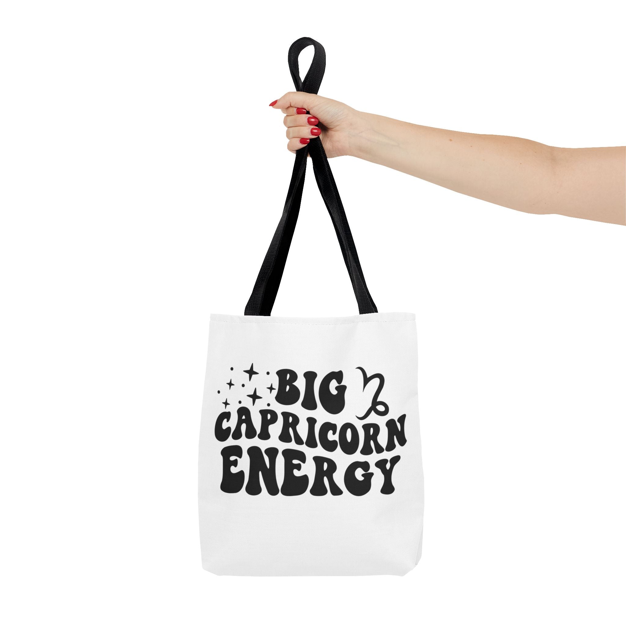 Big Capricorn Energy Tote Bag - White - Divine Feminine Works