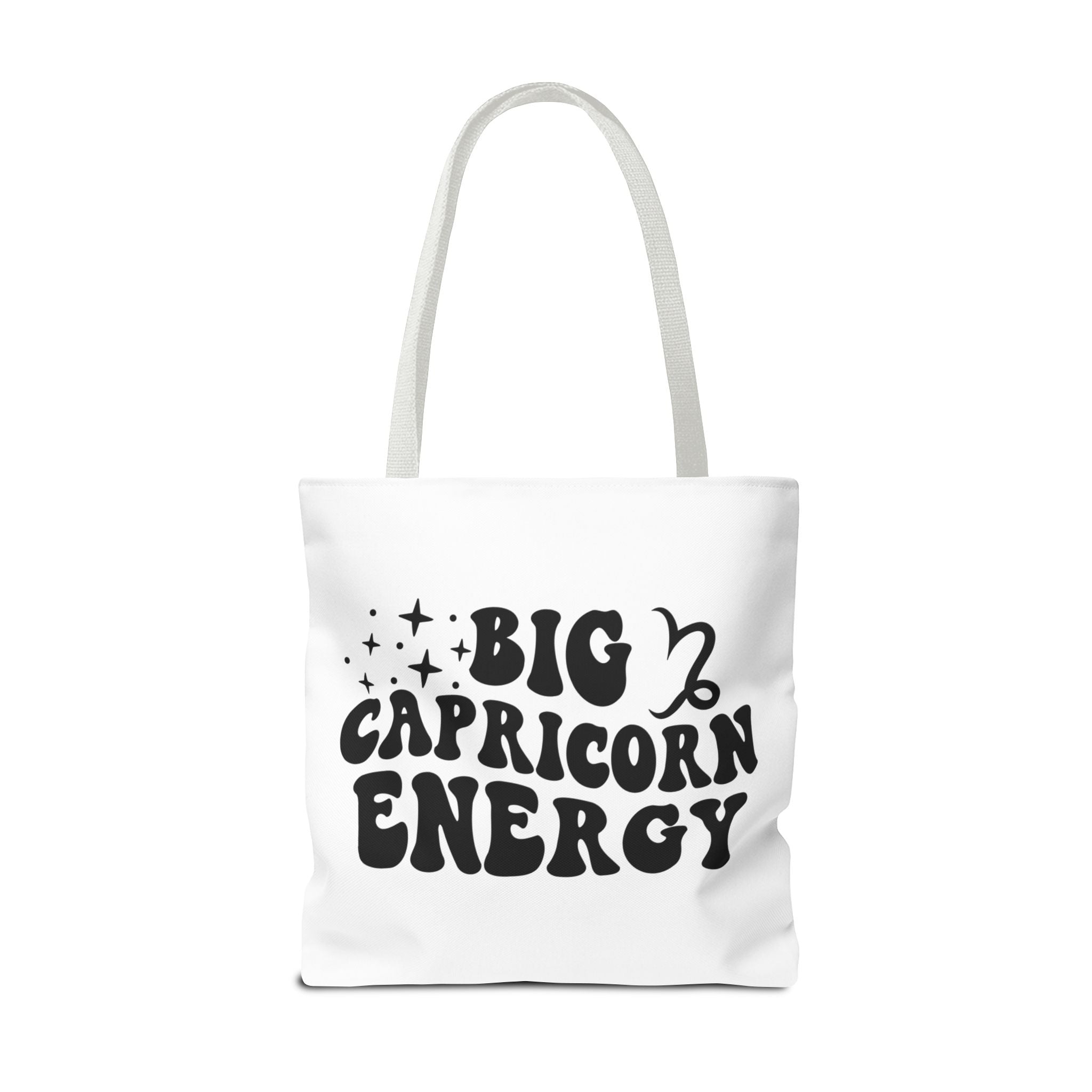 Big Capricorn Energy Tote Bag - White - Divine Feminine Works