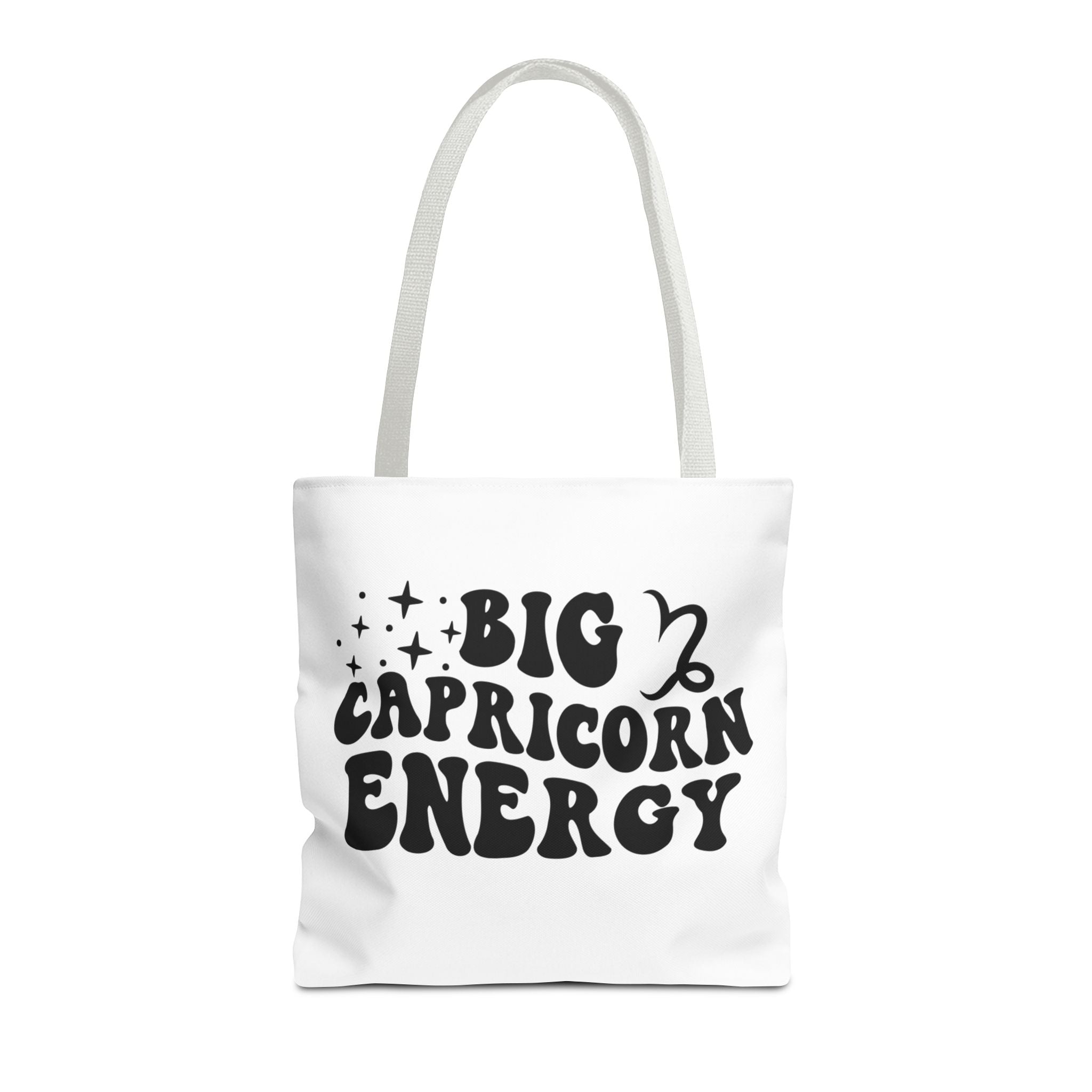 Big Capricorn Energy Tote Bag - White - Divine Feminine Works