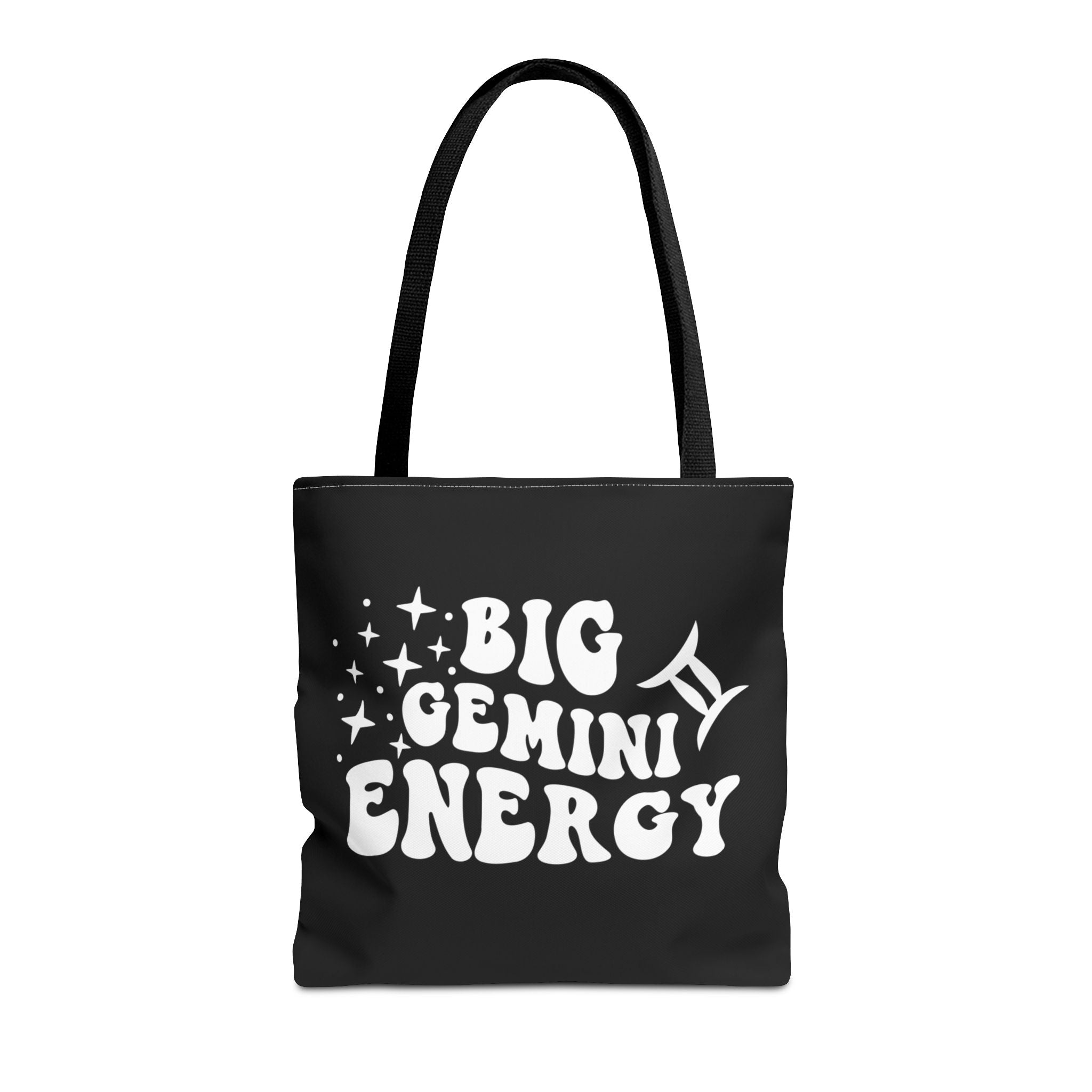 Big Gemini Energy Tote Bag - Black - Divine Feminine Works