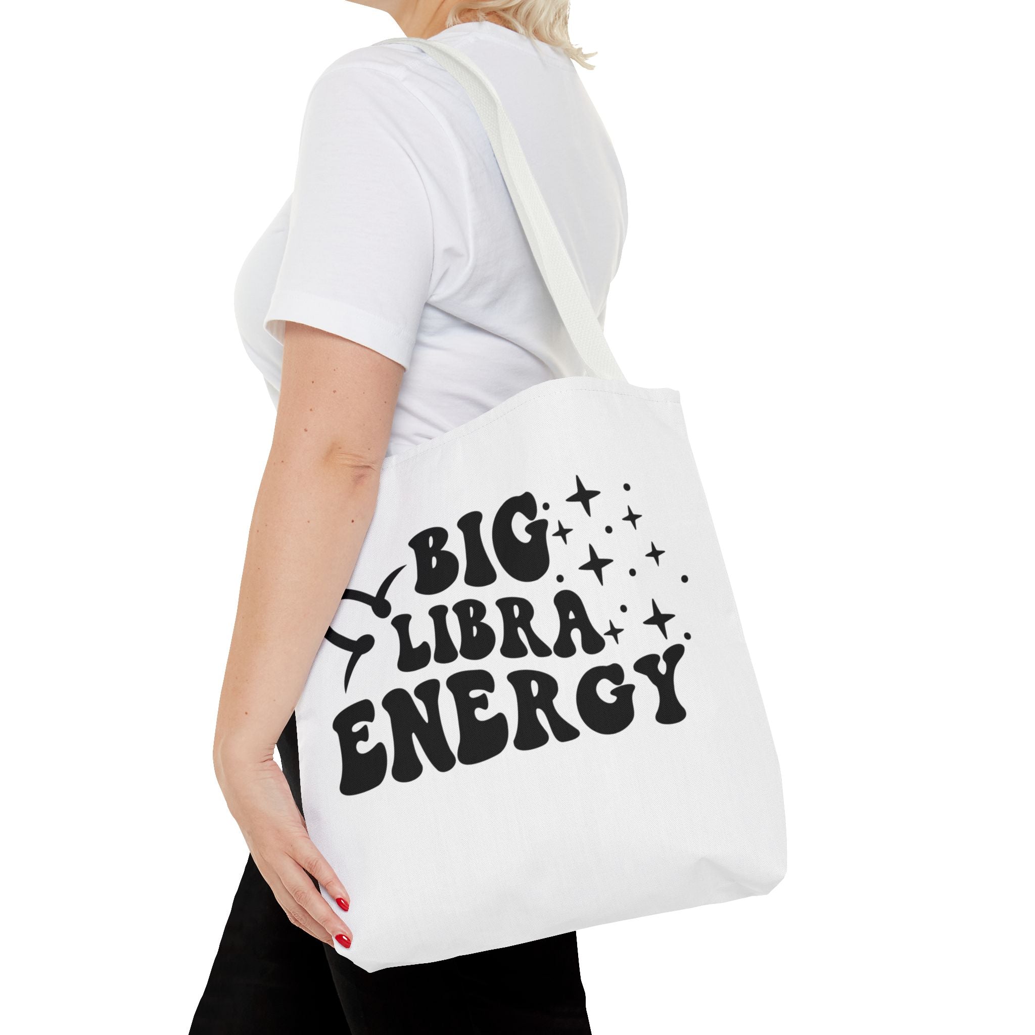 Big Libra Energy Tote Bag - White - Divine Feminine Works