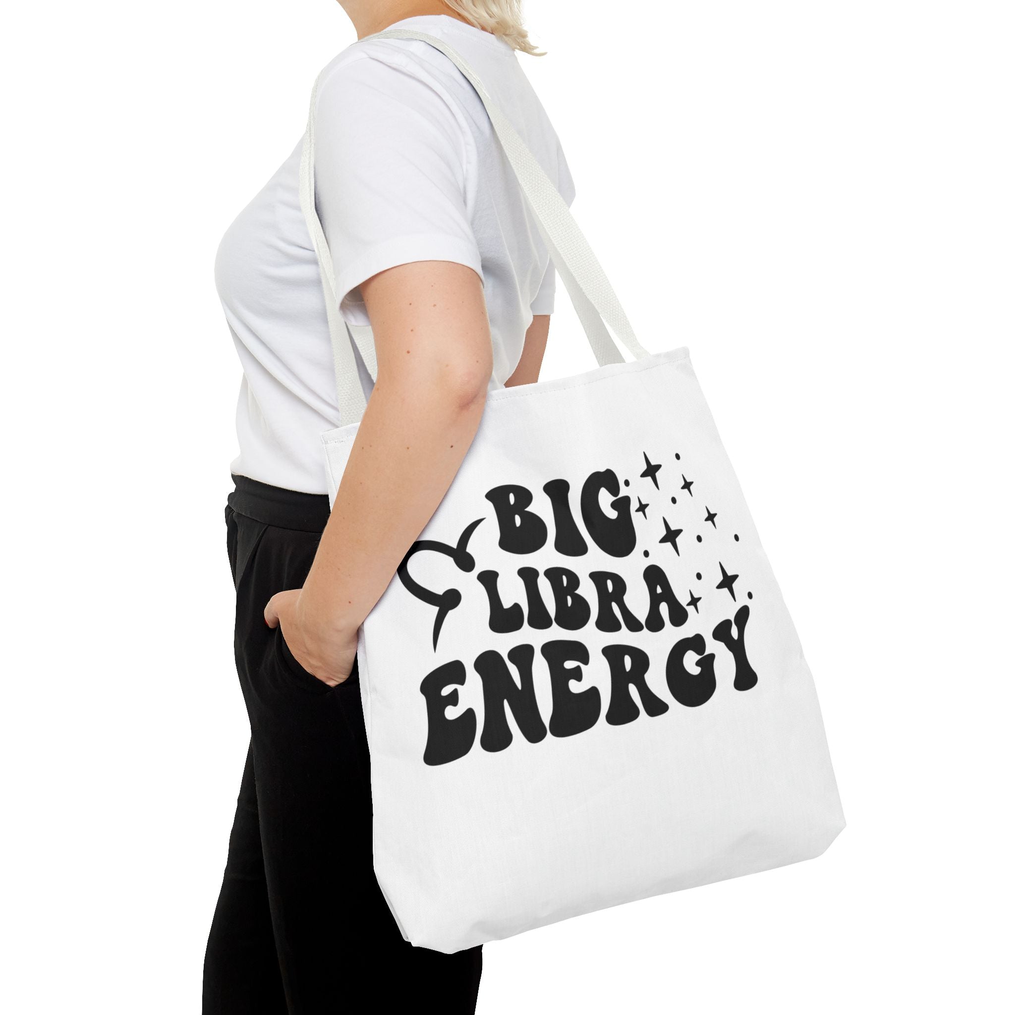 Big Libra Energy Tote Bag - White - Divine Feminine Works