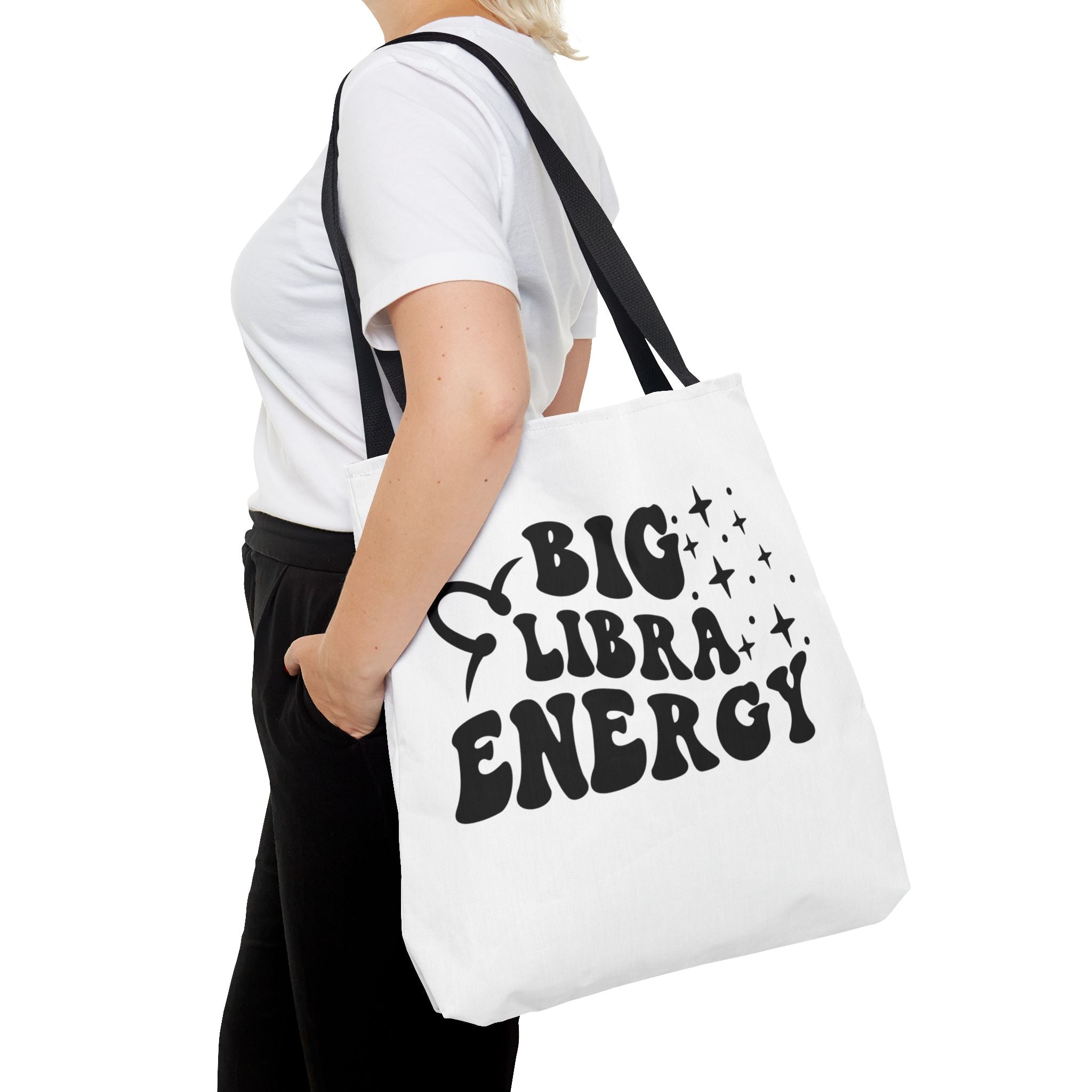 Big Libra Energy Tote Bag - White - Divine Feminine Works