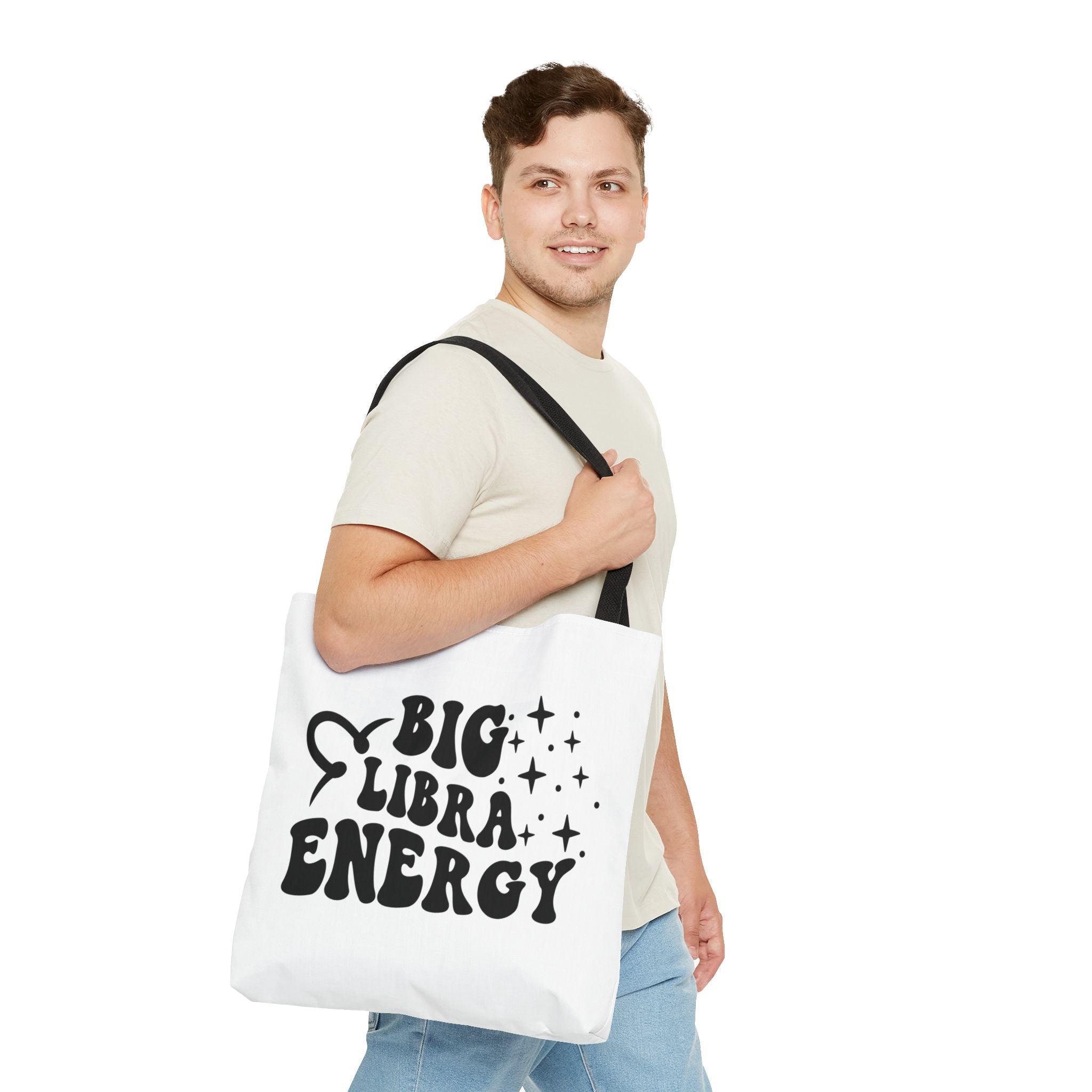 Big Libra Energy Tote Bag - White - Divine Feminine Works