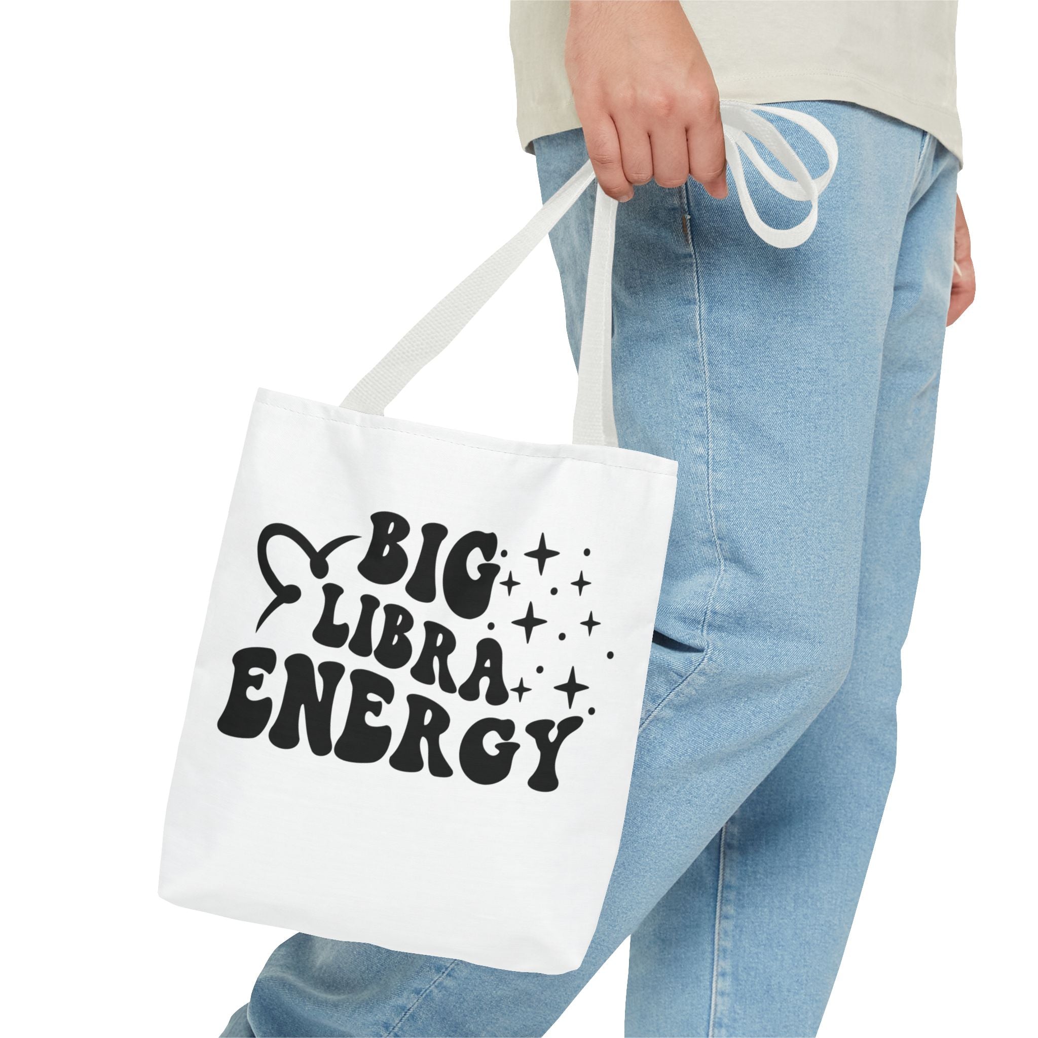 Big Libra Energy Tote Bag - White - Divine Feminine Works